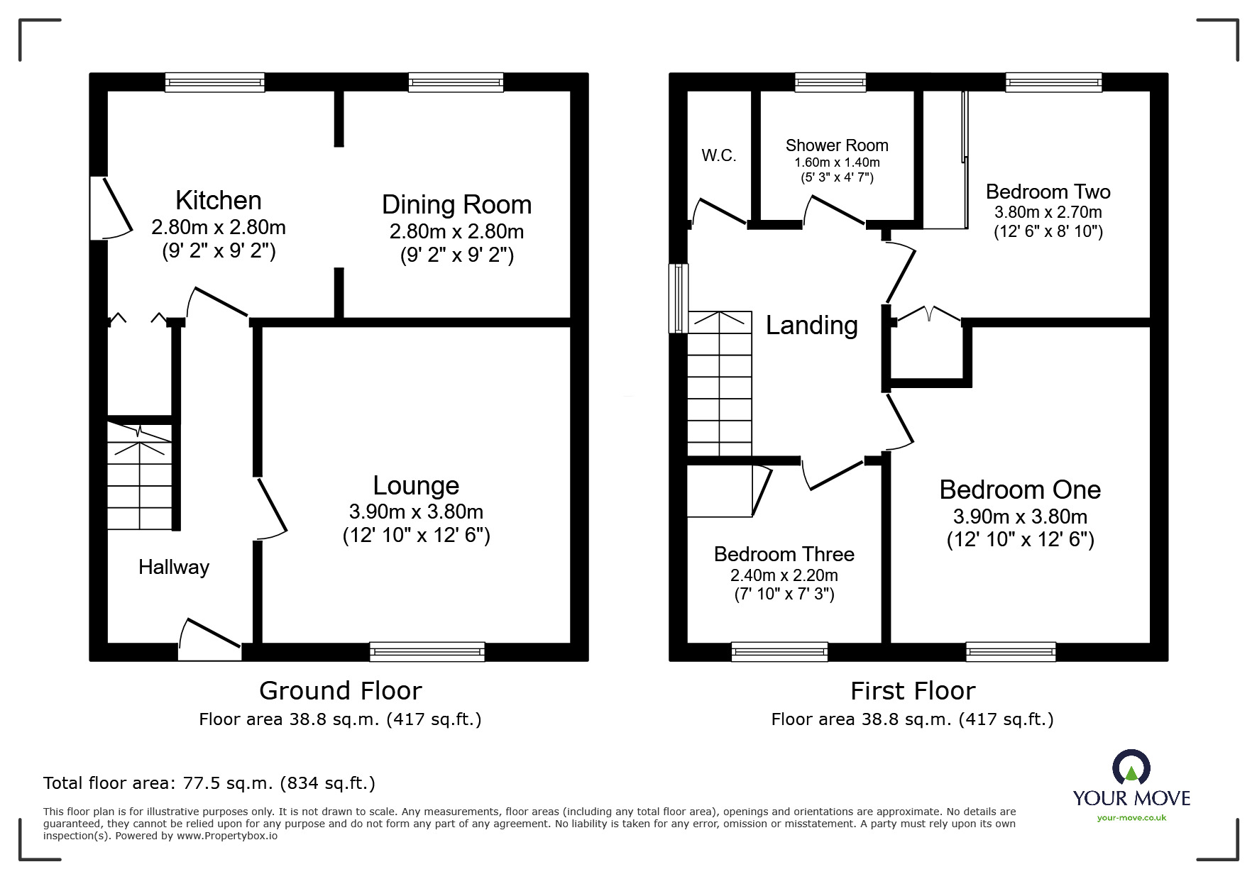 Floorplan of 3 bedroom Semi Detached House for sale, Minster Road, Ecclesfield, Sheffield, S35