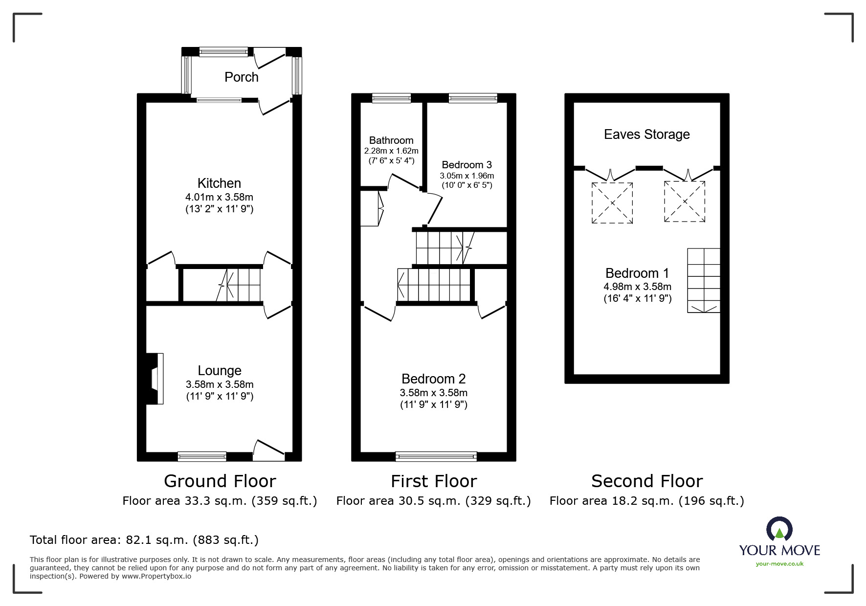 Floorplan of 3 bedroom Mid Terrace House for sale, White Lane, Chapeltown, Sheffield, S35
