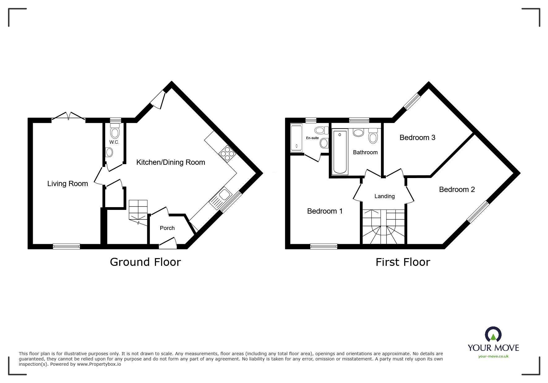 Floorplan of 3 bedroom Detached House for sale, Bairstow Gardens, Rawmarsh, South Yorkshire, S62
