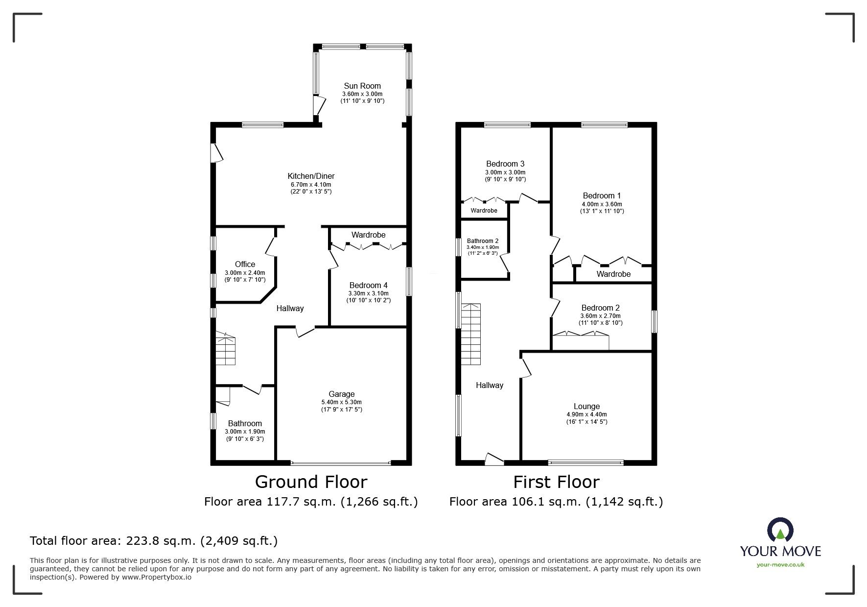 Floorplan of 4 bedroom Detached House for sale, Chapel Road, Burncross, Sheffield, S35