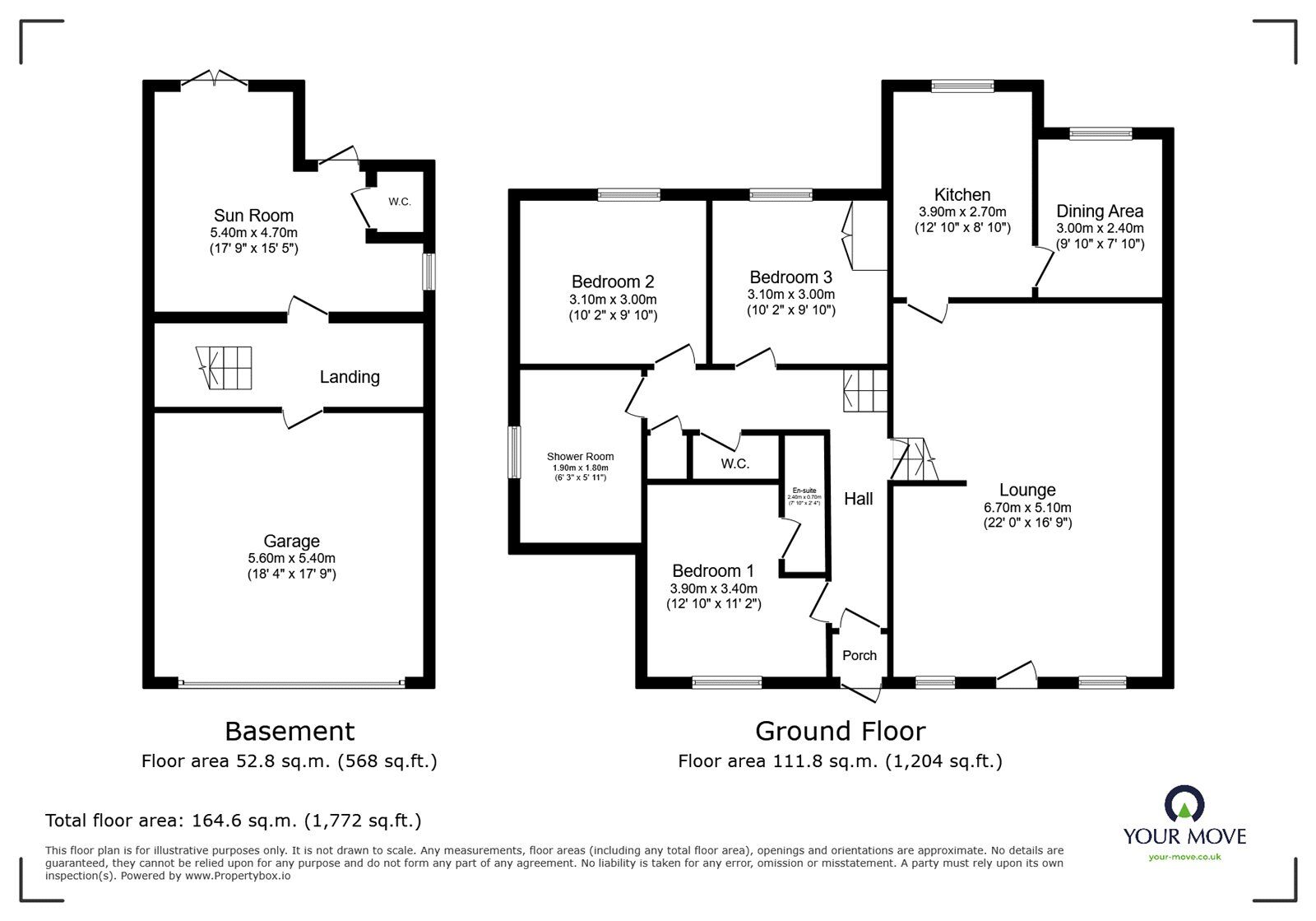 Floorplan of 3 bedroom Detached Bungalow for sale, Townend Lane, Deepcar, Sheffield, S36