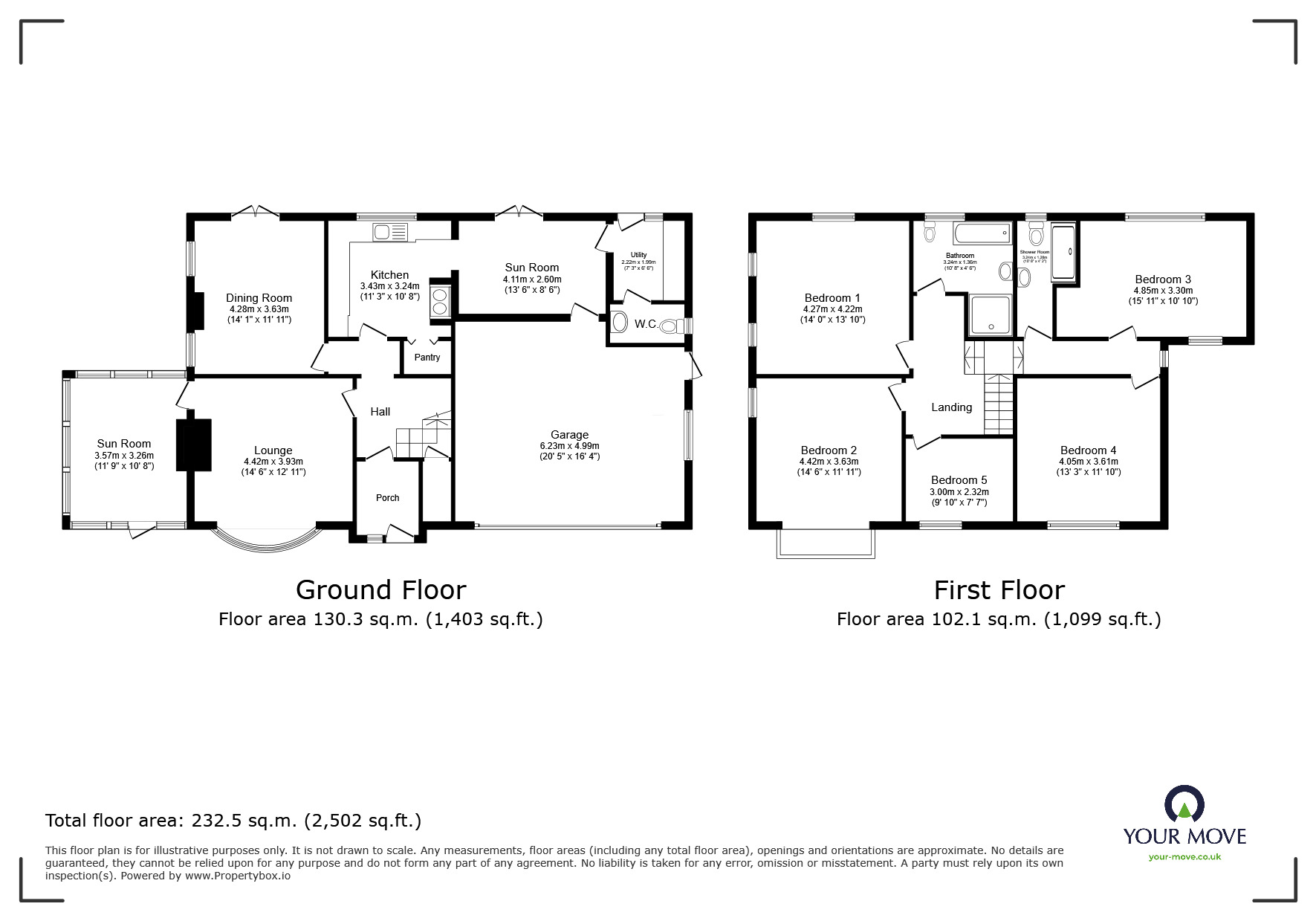 Floorplan of 5 bedroom Detached House for sale, Park Avenue, Chapeltown, Sheffield, S35