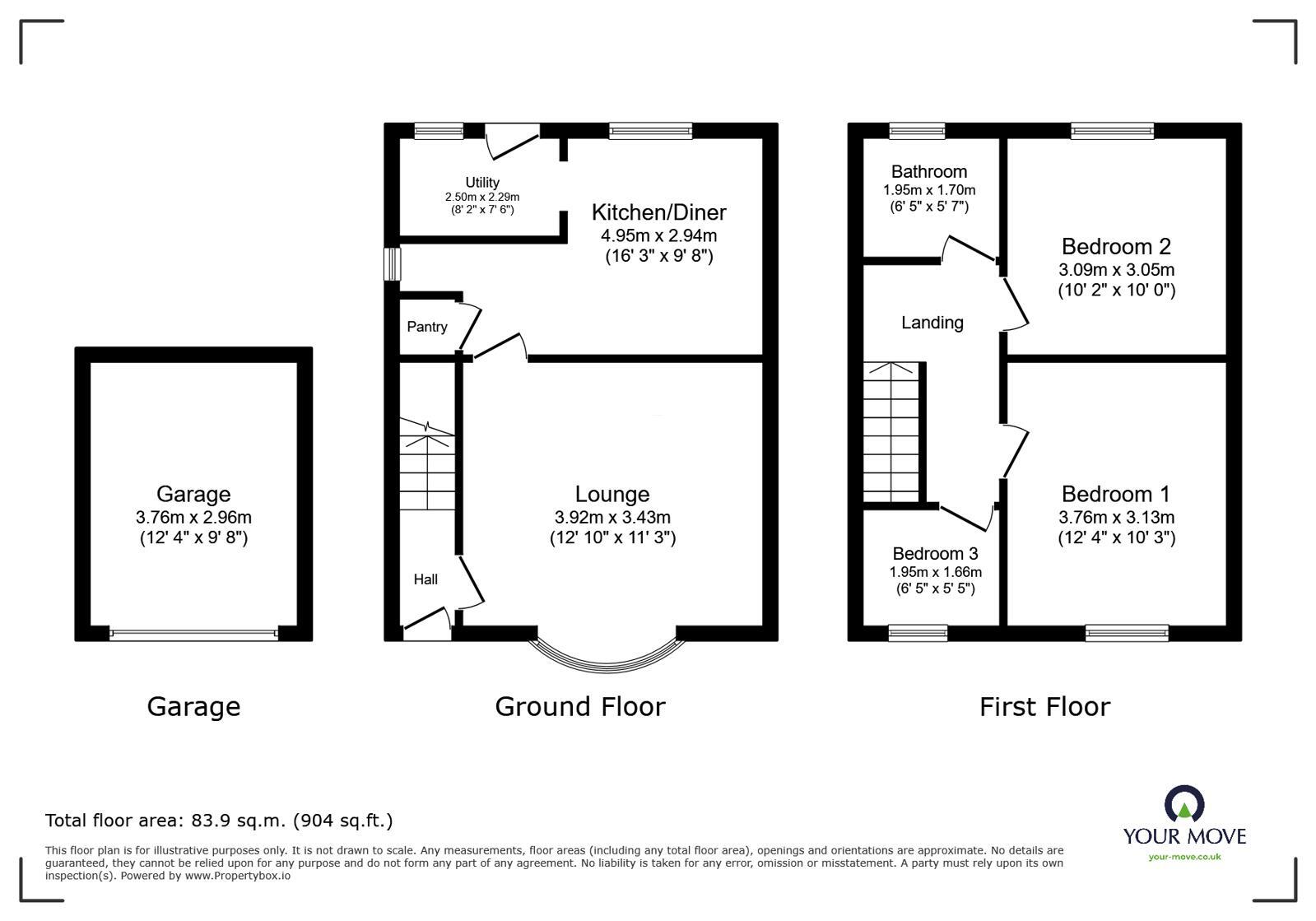 Floorplan of 3 bedroom Semi Detached House for sale, Jepson Road, Sheffield, S5