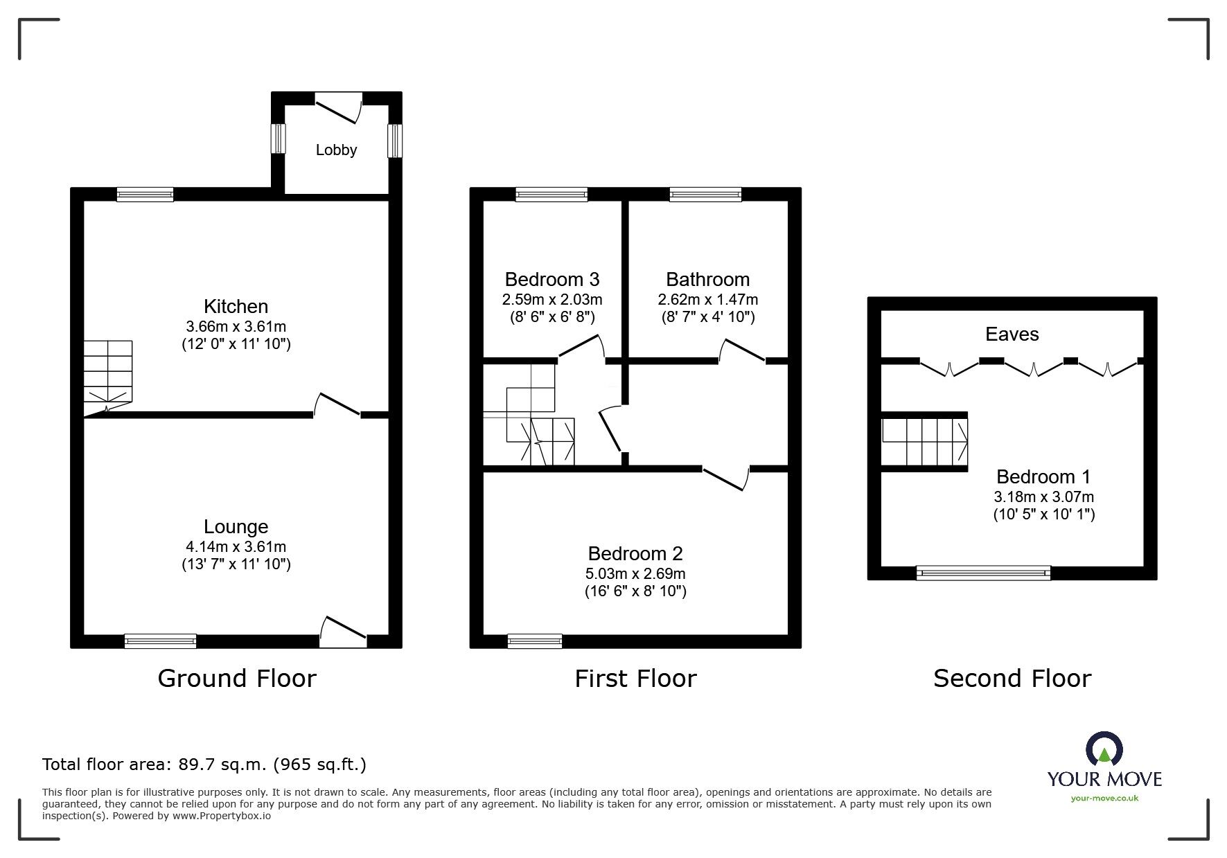 Floorplan of 3 bedroom End Terrace House for sale, Mill Street, Rotherham, S61