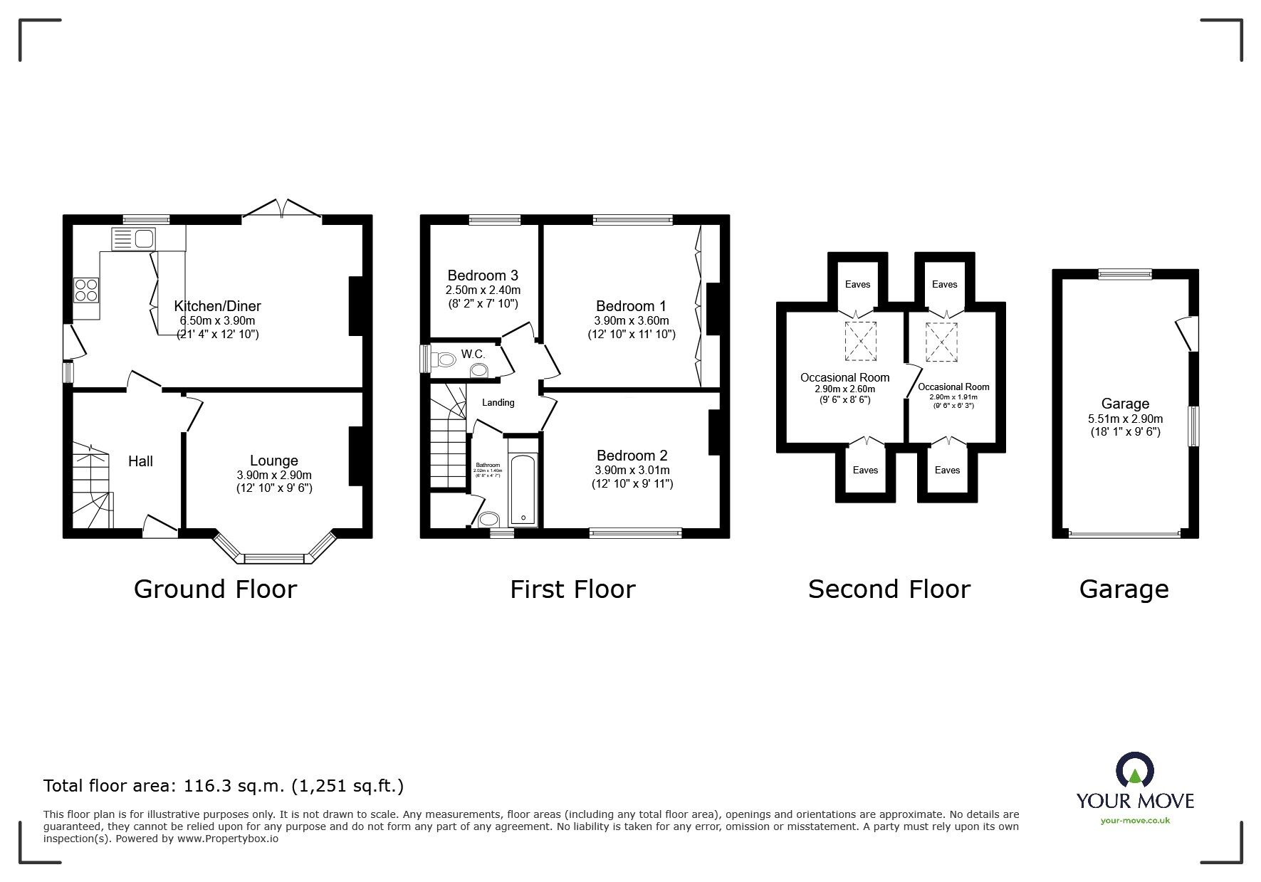 Floorplan of 3 bedroom Semi Detached House for sale, Southey Rise, Sheffield, S5