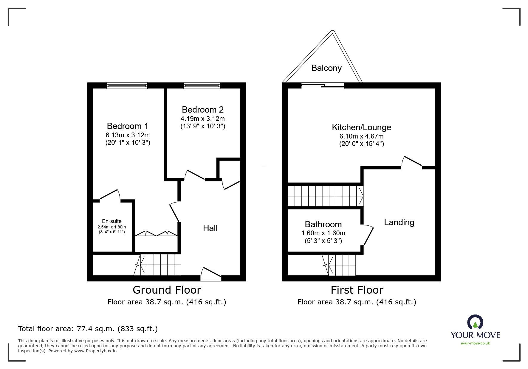 Floorplan of 2 bedroom  Flat for sale, Barrier Road, Chatham, Kent, ME4