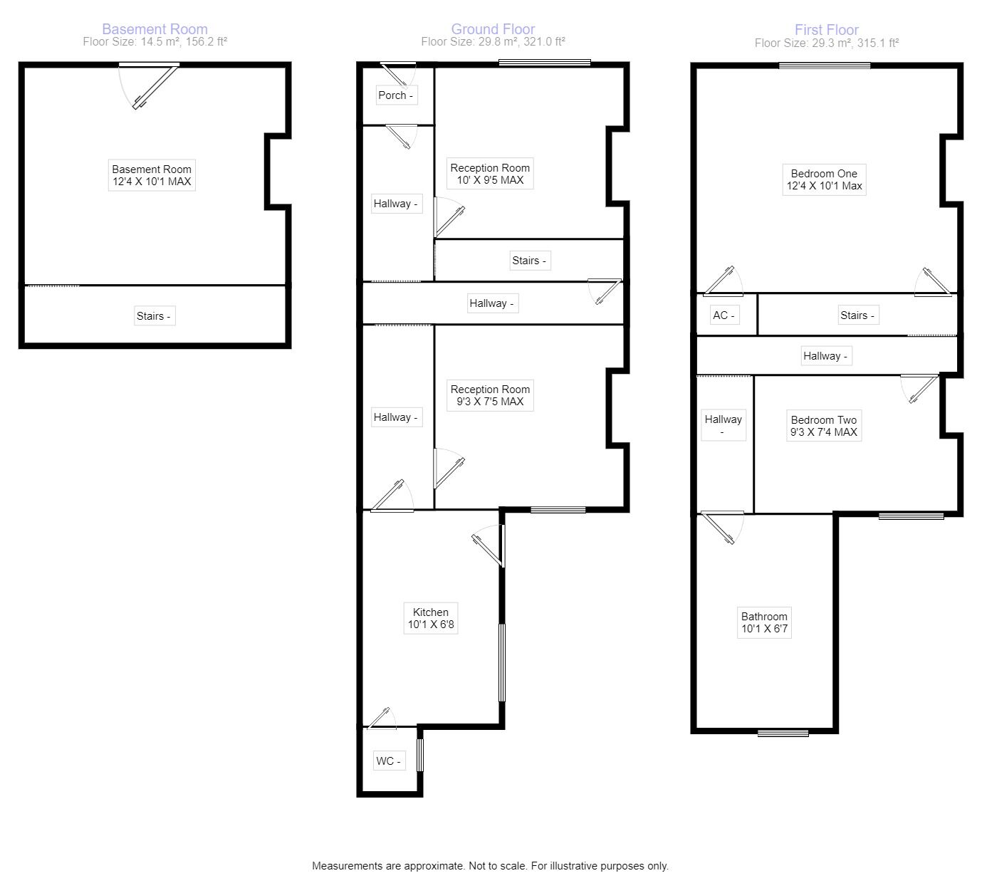 Floorplan of 2 bedroom House to rent, Upper Luton Road, Chatham, Kent, ME5