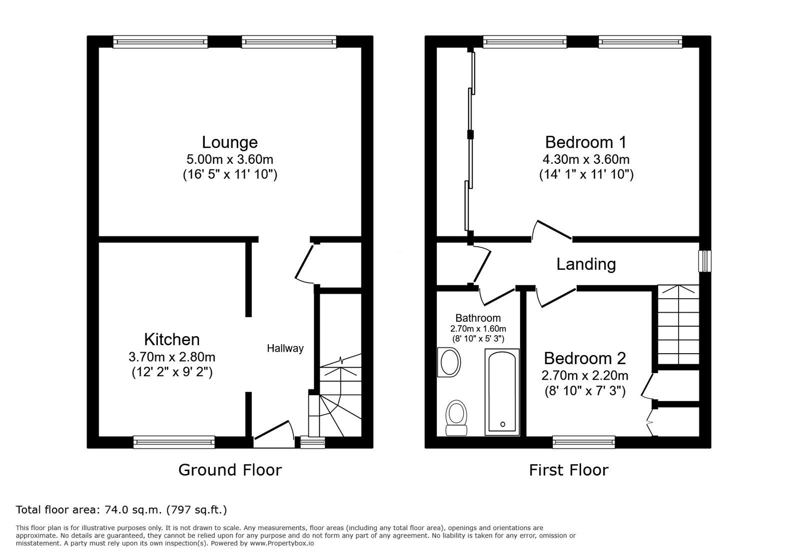 Floorplan of 2 bedroom Flat to rent, Main Road, Hoo, Kent, ME3