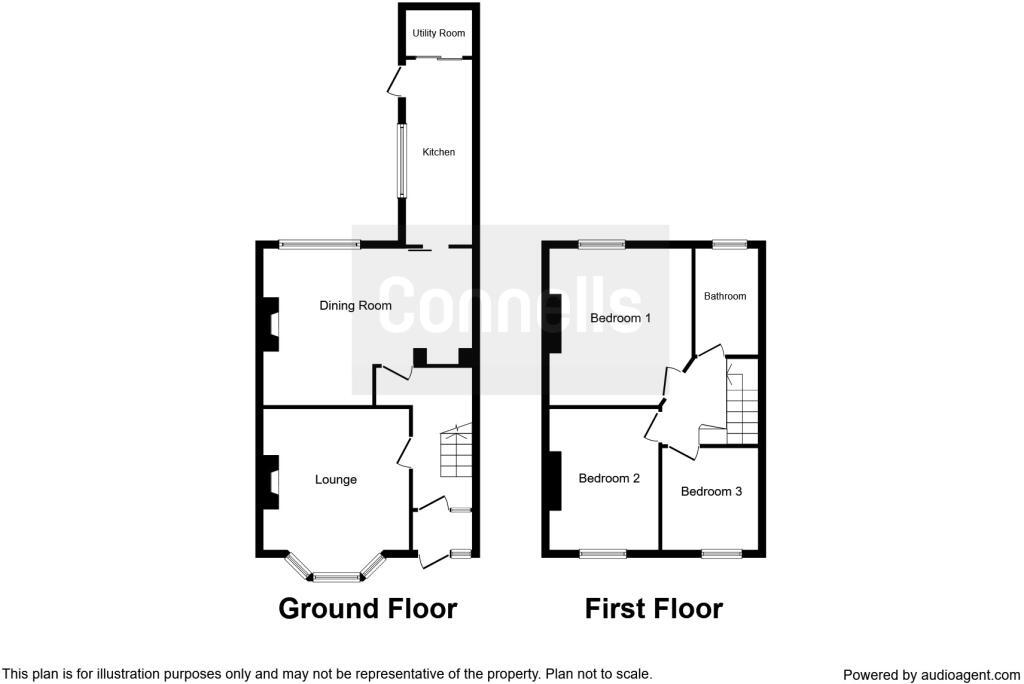 Floorplan of 1 bedroom Mid Terrace Room to rent, Lansdowne Road, Chatham, Kent, ME4