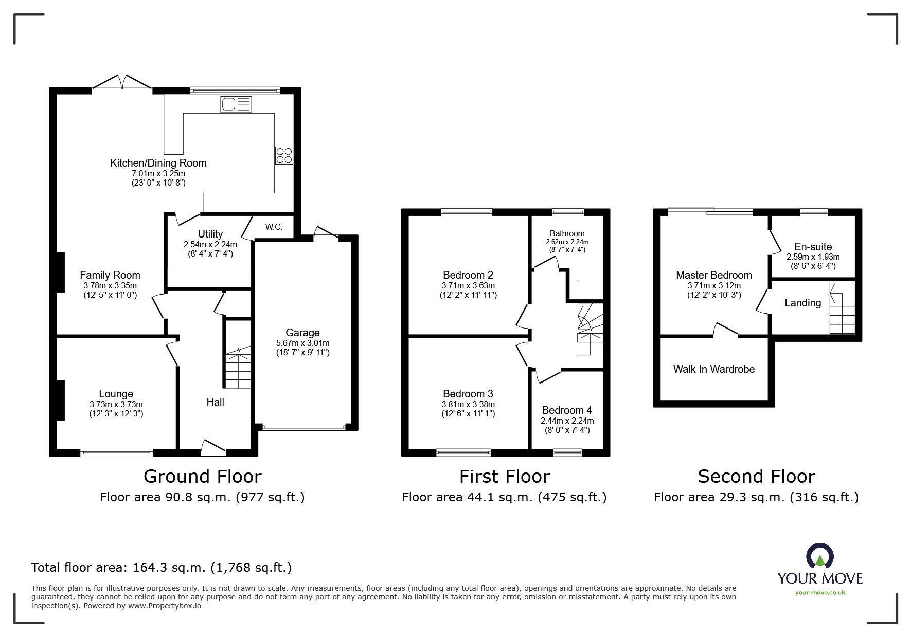 Floorplan of 4 bedroom Semi Detached House for sale, Boundary Road, Chatham, Kent, ME4