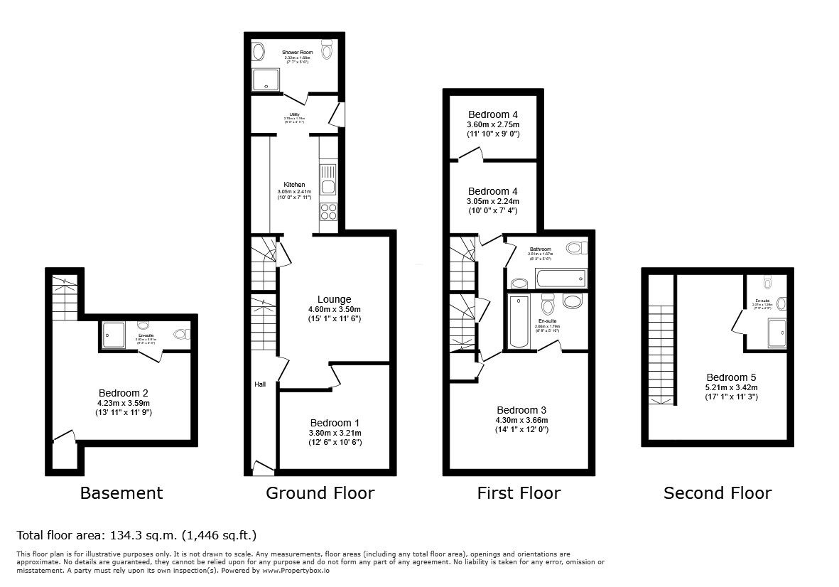 Floorplan of 1 bedroom Property to rent, Rochester Street, Chatham, Kent, ME4