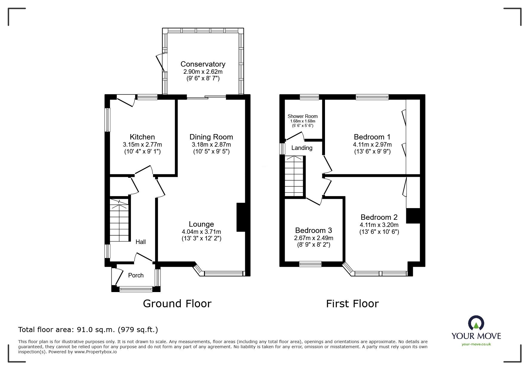 Floorplan of 3 bedroom Semi Detached House for sale, Vale Drive, Chatham, Kent, ME5