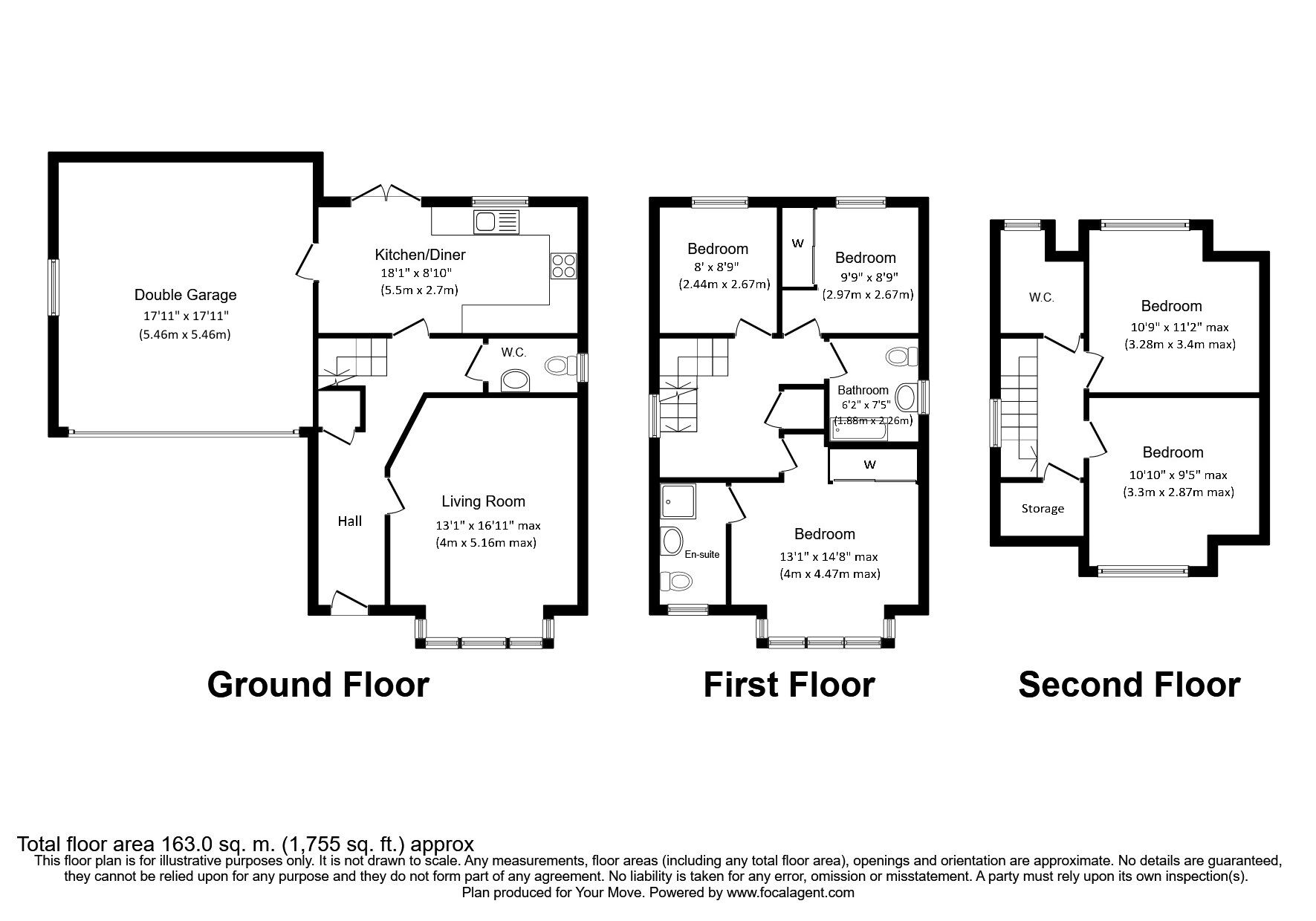 Floorplan of 5 bedroom Detached House for sale, Robson Close, Crawcrook, Tyne and Wear, NE40