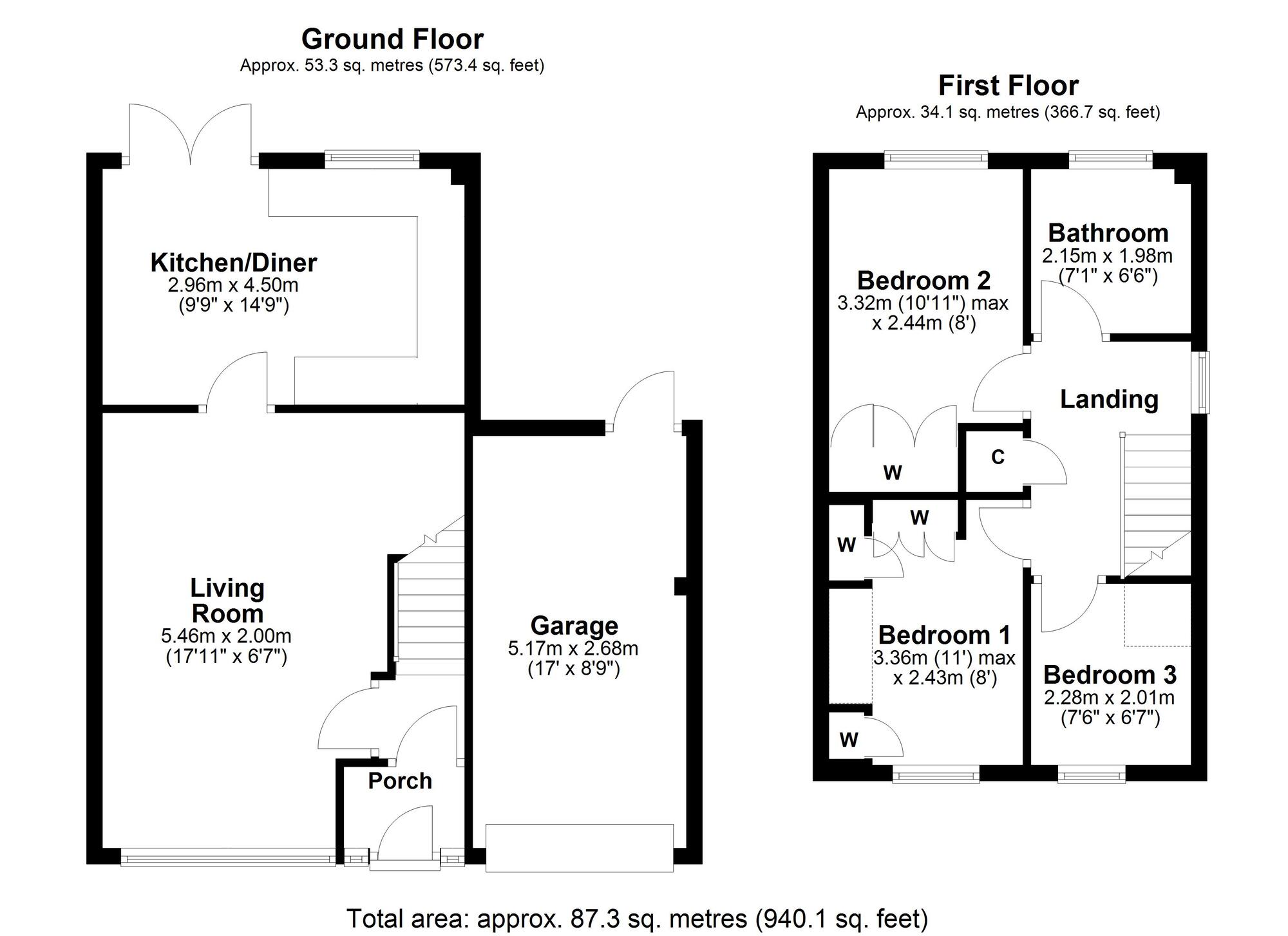 Floorplan of 3 bedroom Semi Detached House for sale, Silvermere Drive, Ryton, Tyne and Wear, NE40