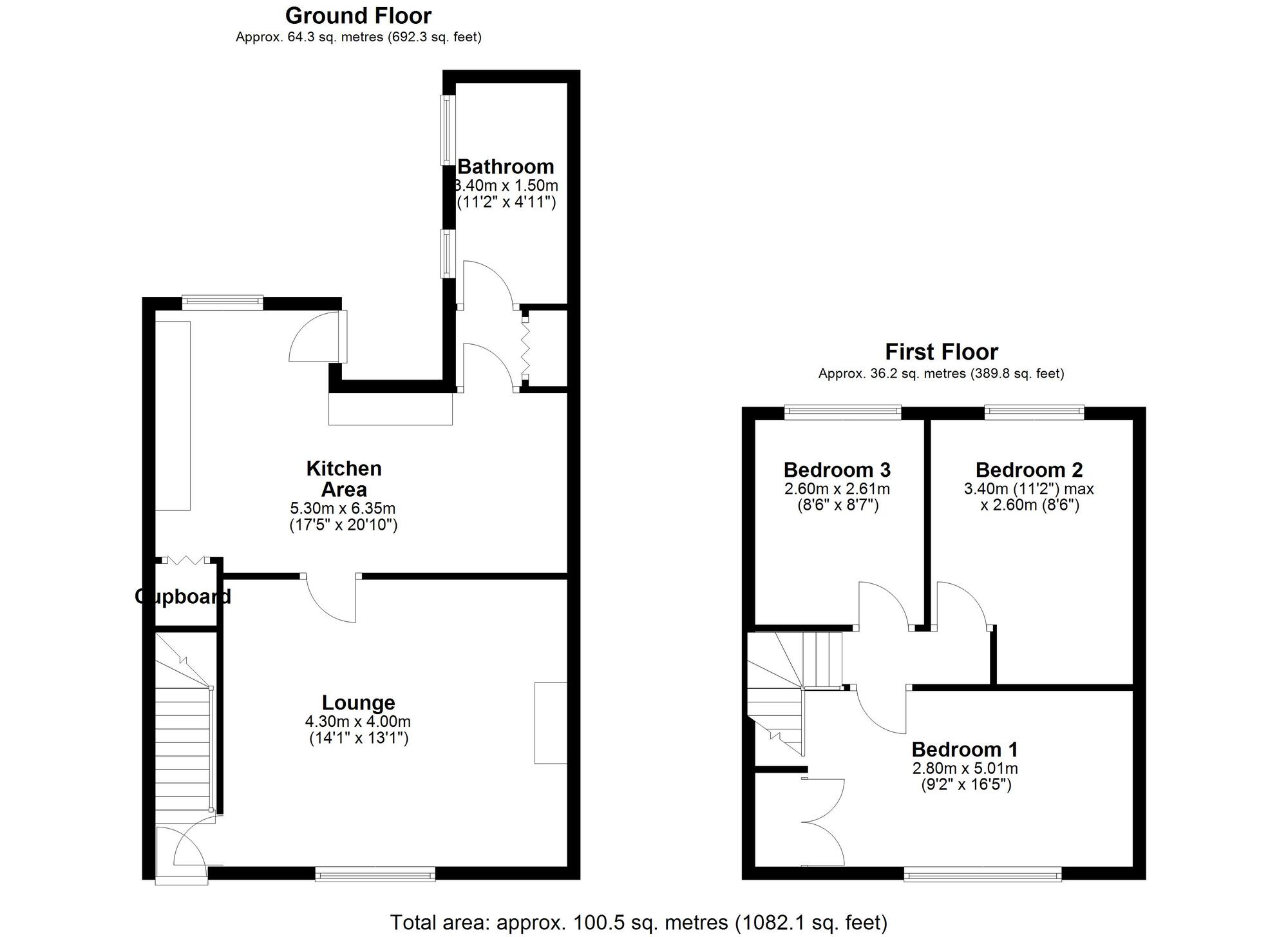 Floorplan of 3 bedroom End Terrace House for sale, Morgy Hill East, Crawcrook, Ryton, Tyne and Wear, NE40