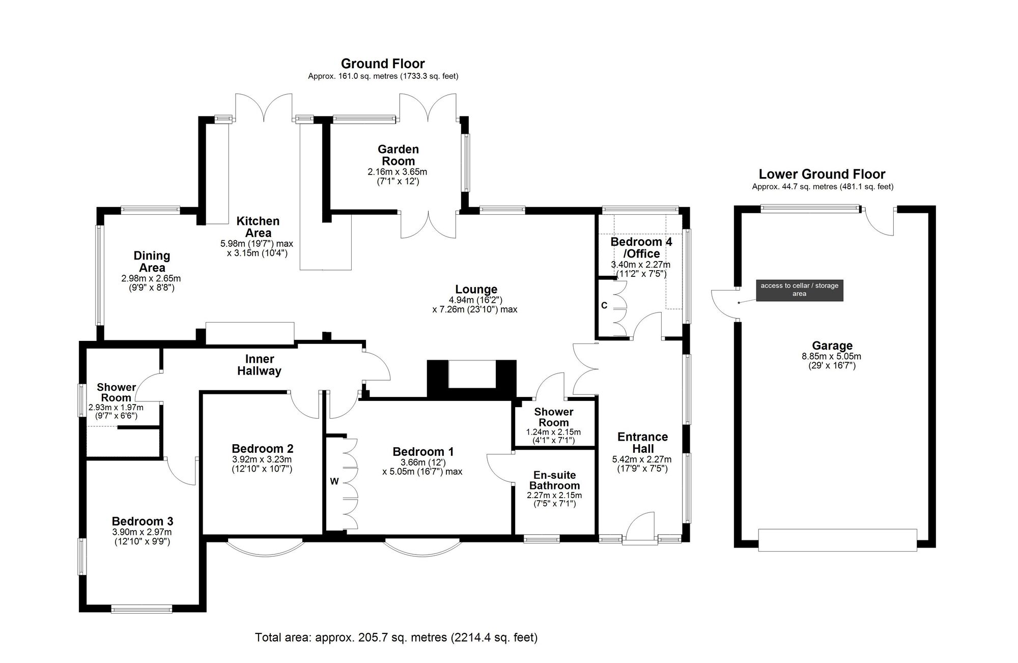 Floorplan of 4 bedroom Detached Bungalow for sale, Station Bank, Ryton, Tyne and Wear, NE40