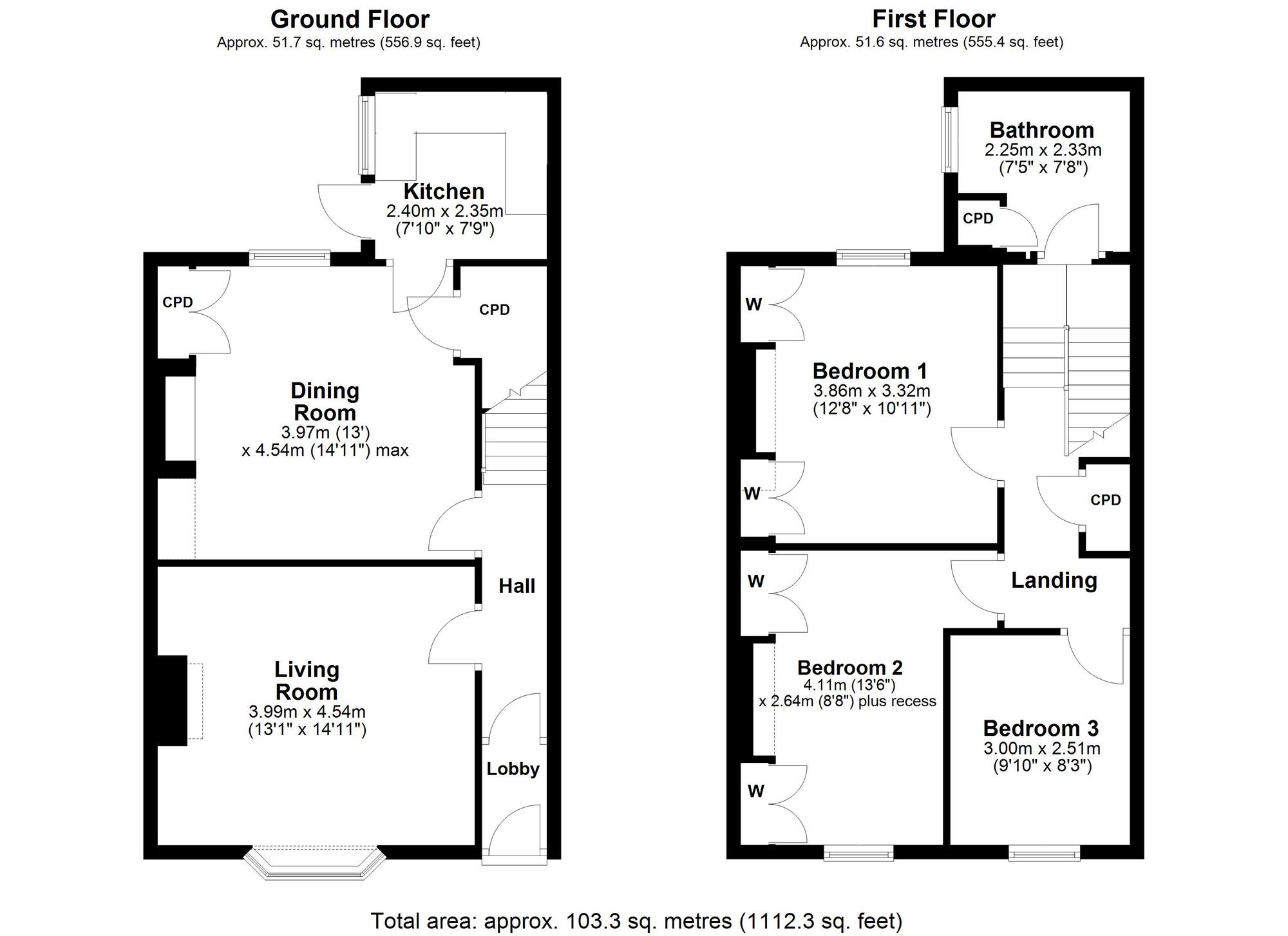 Floorplan of 3 bedroom Mid Terrace House for sale, Seymour Terrace, Ryton, Tyne and Wear, NE40