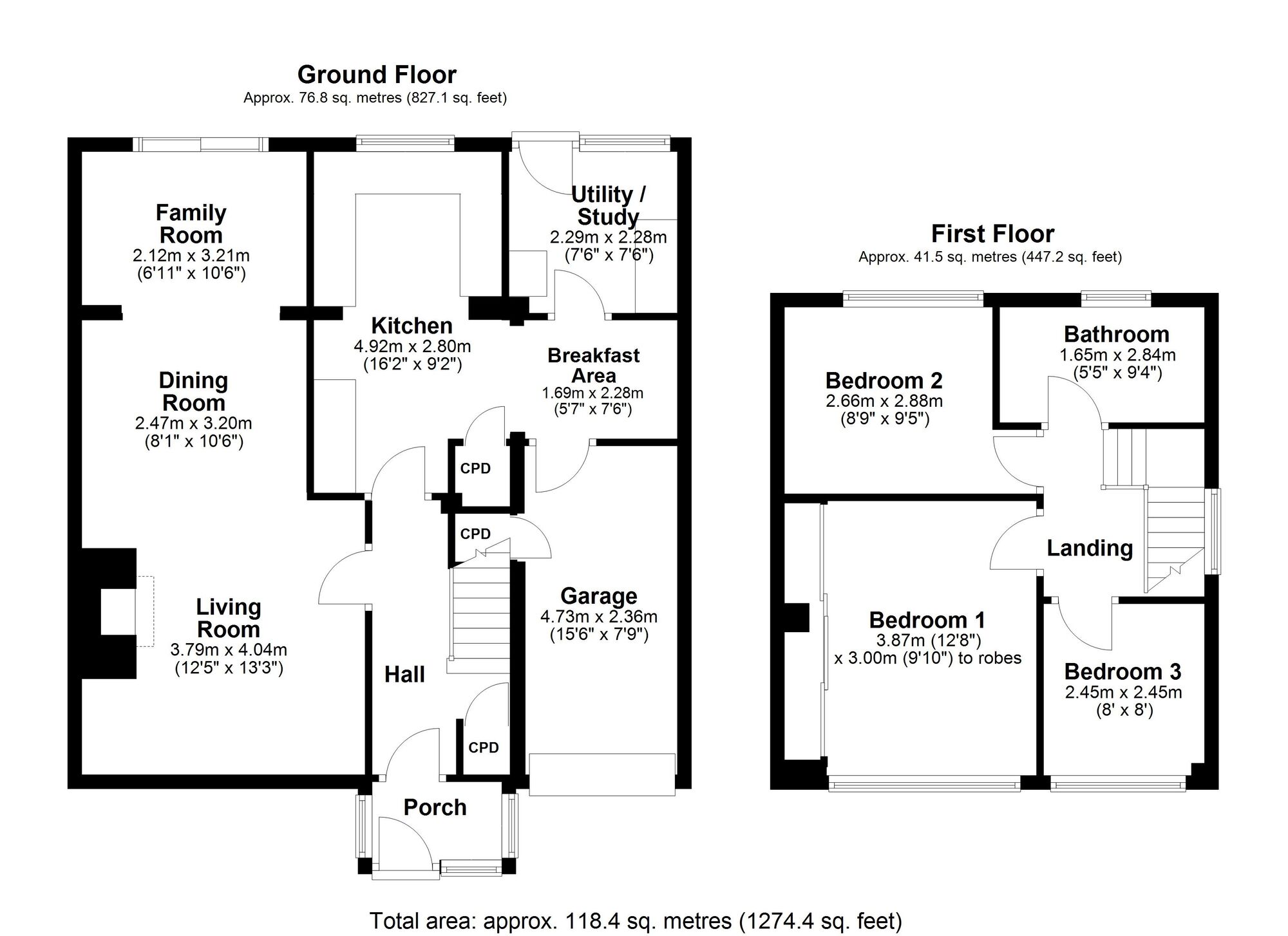 Floorplan of 3 bedroom Semi Detached House for sale, Meadow Close, Ryton, Tyne and Wear, NE40