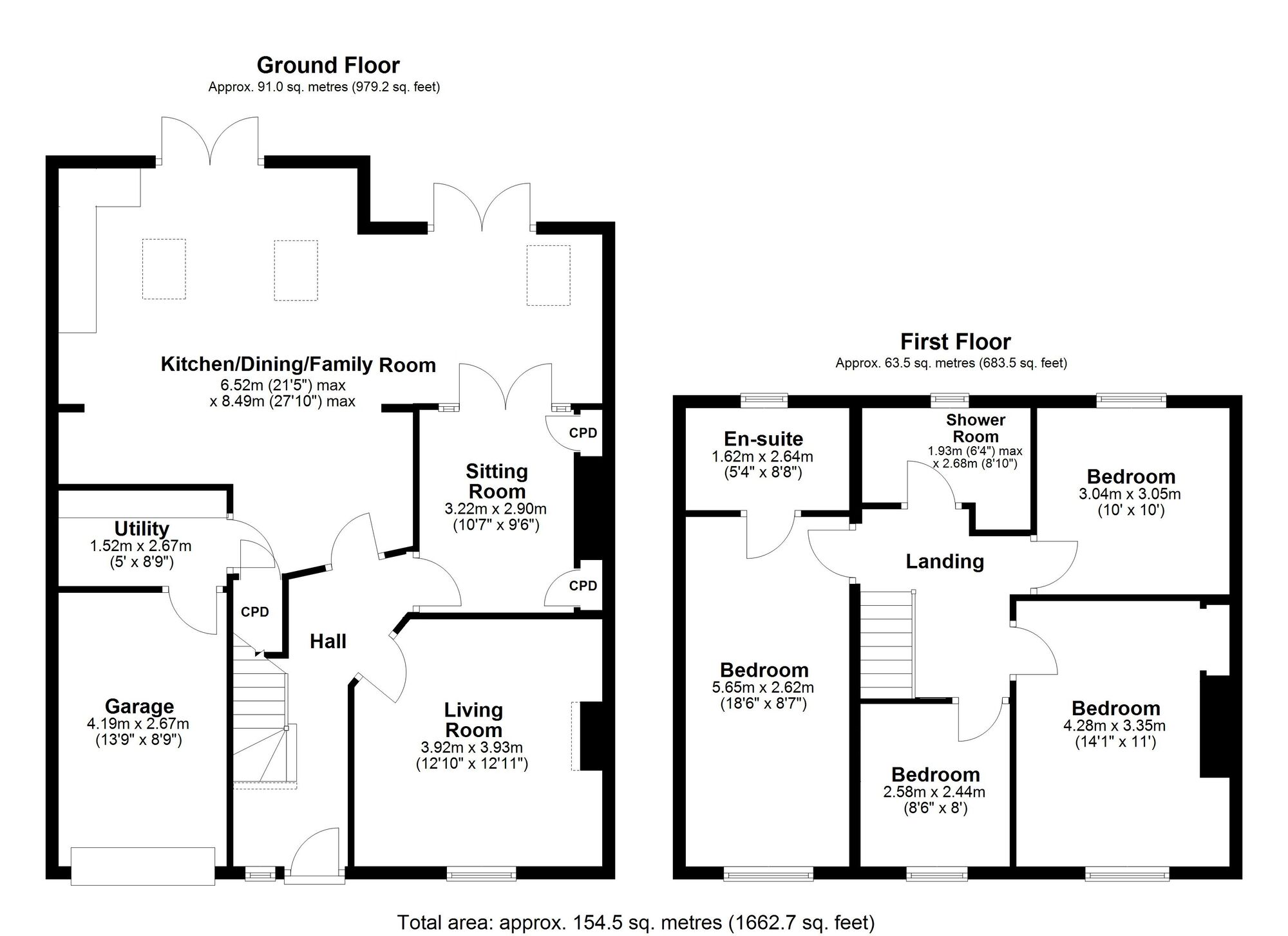 Floorplan of 4 bedroom Semi Detached House for sale, Main Road, Ryton, Tyne and Wear, NE40