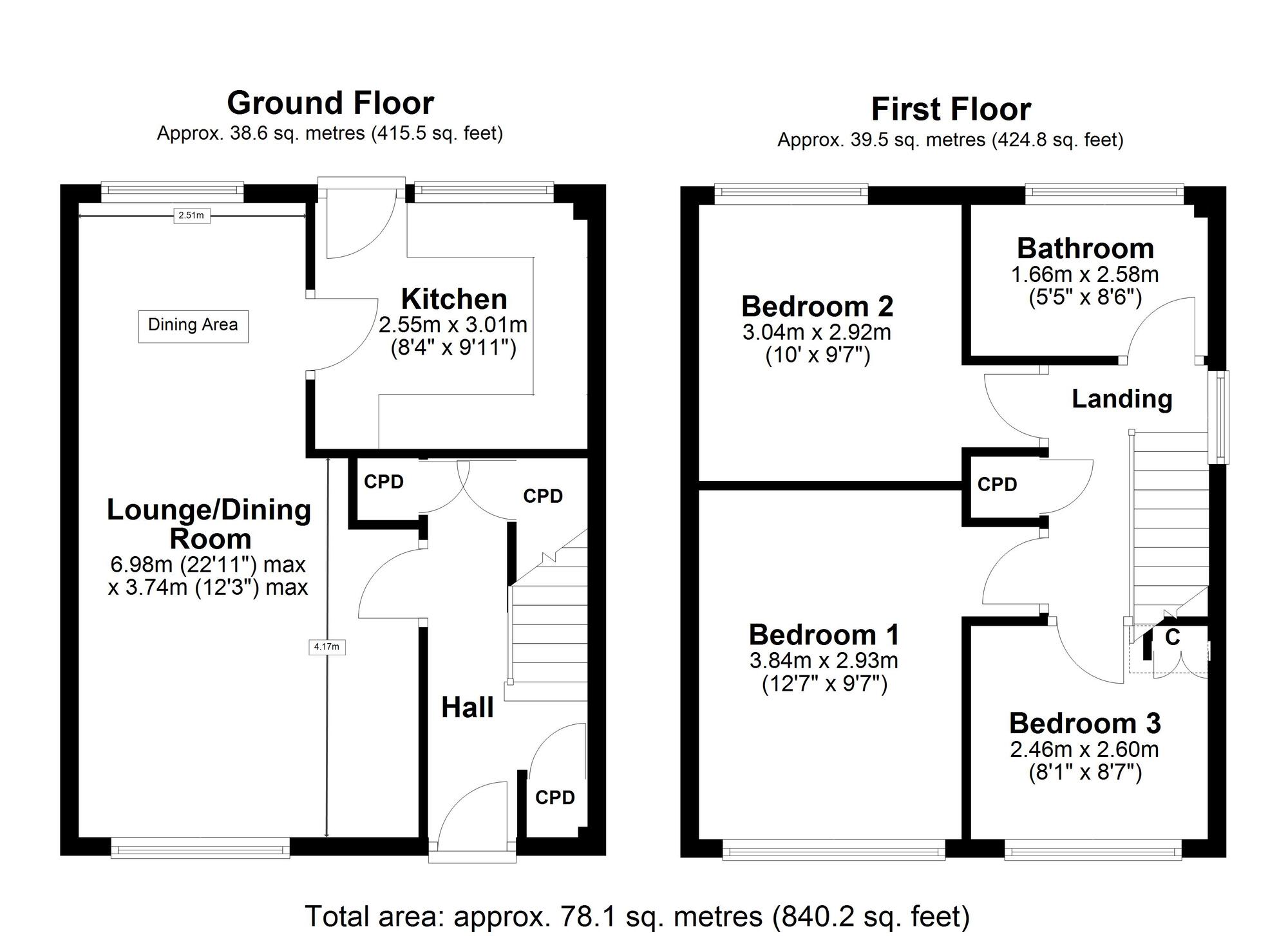 Floorplan of 3 bedroom End Terrace House for sale, Horsley Avenue, Crawcrook, Ryton, Tyne and Wear, NE40