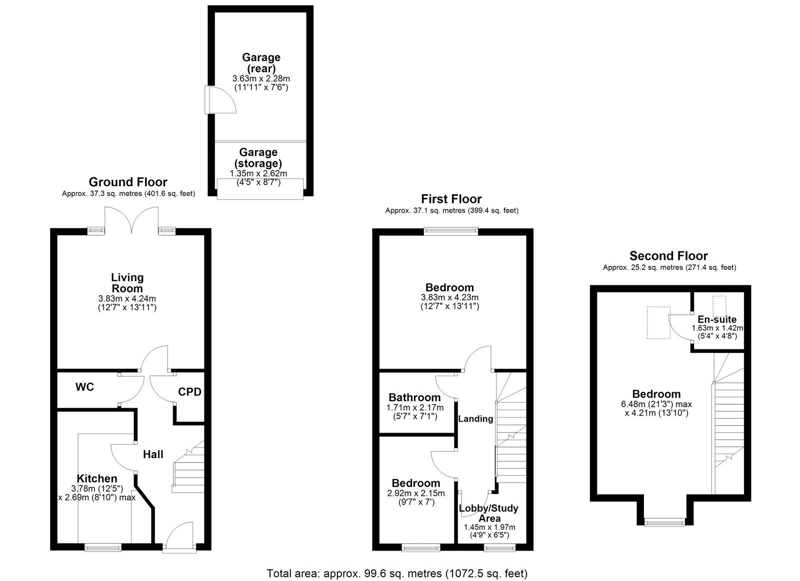 Floorplan of 3 bedroom Semi Detached House for sale, Jarvis Drive, Ryton, Tyne and Wear, NE40