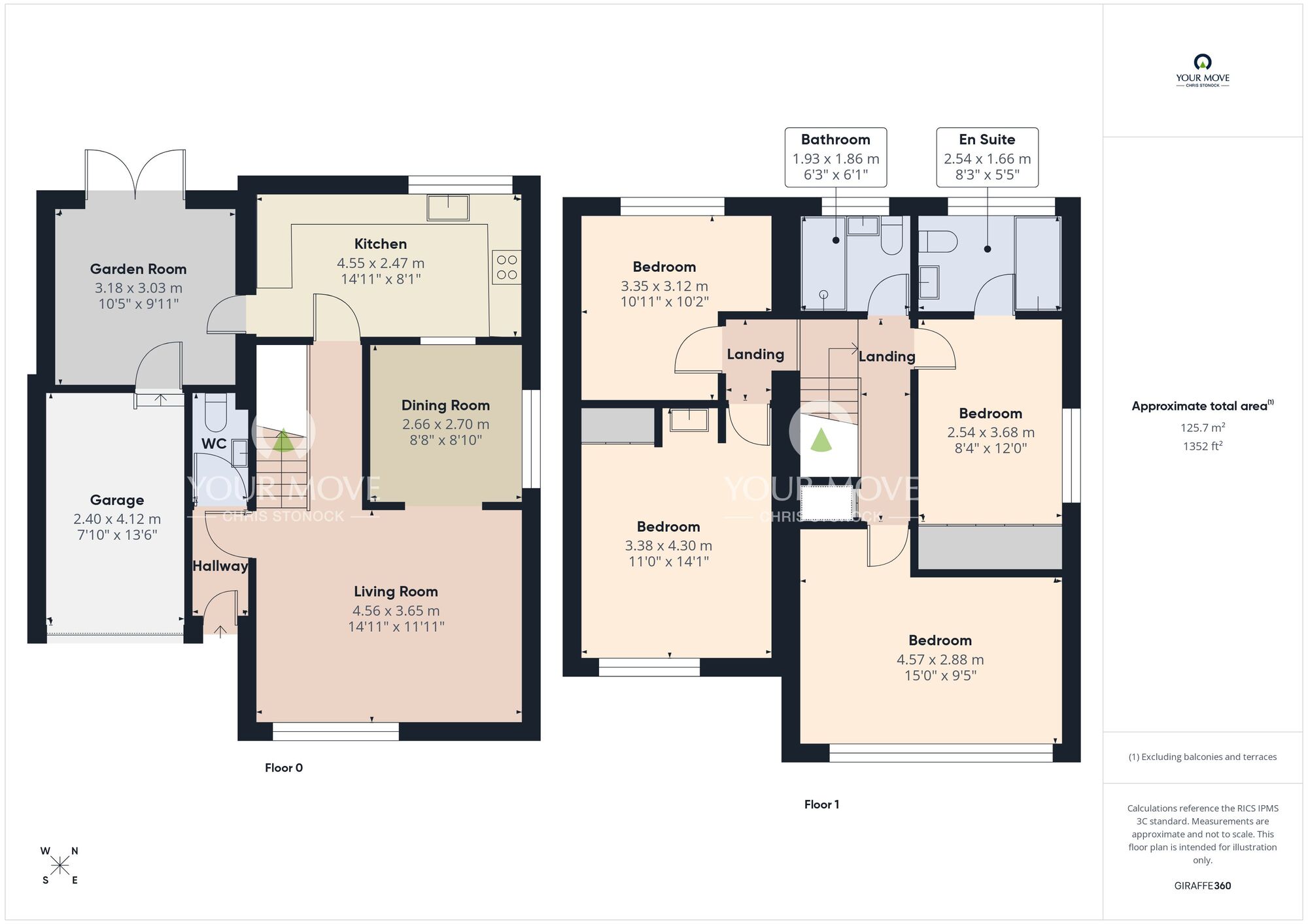 Floorplan of 4 bedroom Detached House for sale, Bluebell Close, Wylam, Northumberland, NE41