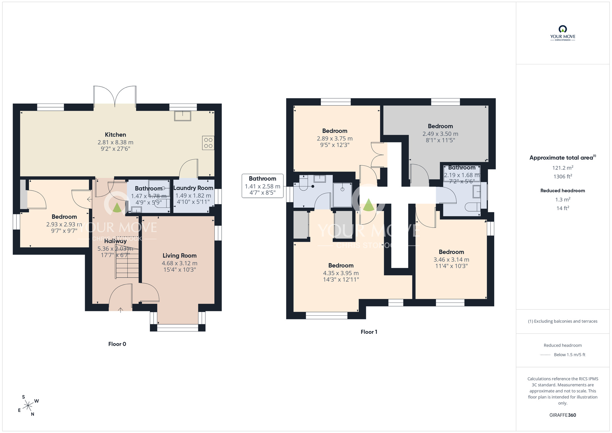 Floorplan of 5 bedroom Detached House for sale, Grayling Way, Ryton, Tyne and Wear, NE40
