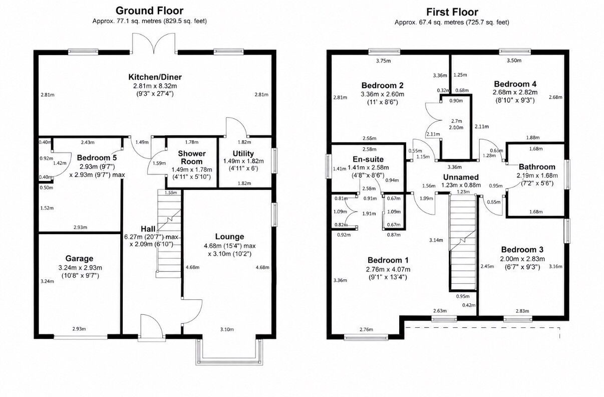 Floorplan of 5 bedroom Detached House for sale, Grayling Way, Ryton, Tyne and Wear, NE40