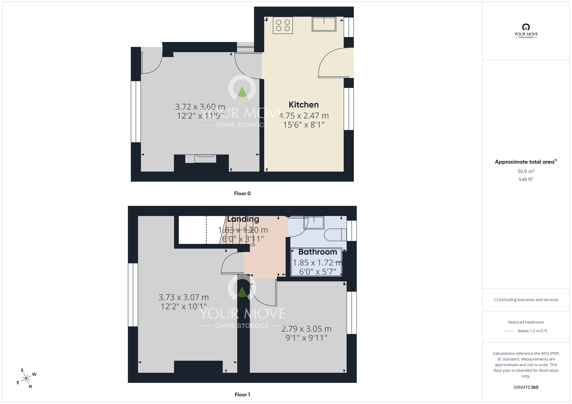 Floorplan of 2 bedroom Mid Terrace House for sale, Crawford Gardens, Ryton, Tyne and Wear, NE40