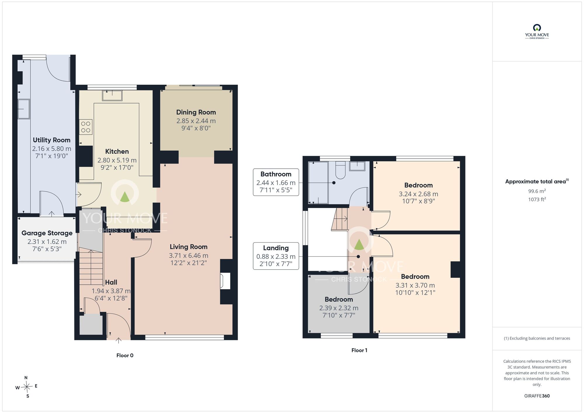 Floorplan of 3 bedroom Link Detached House for sale, Holburn Way, Ryton, Tyne and Wear, NE40