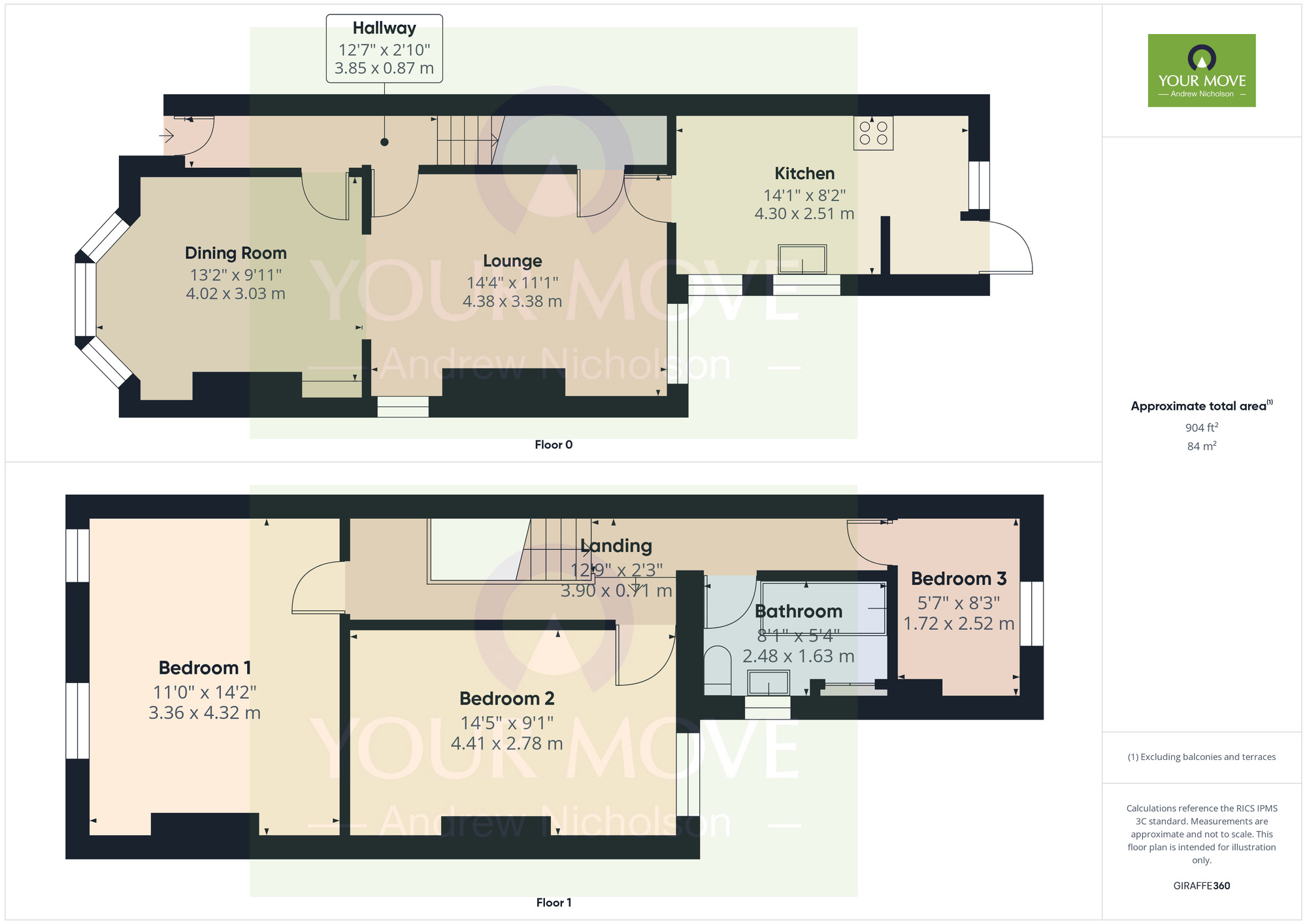 Floorplan of 3 bedroom End Terrace House to rent, Evans Street, Crewe, CW1