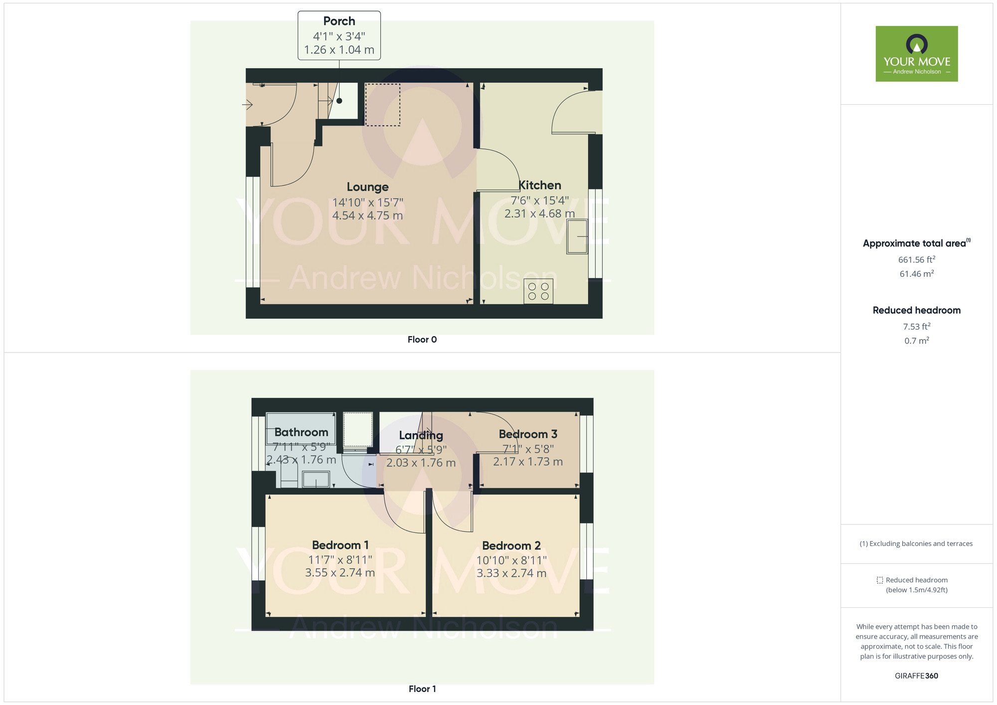 Floorplan of 3 bedroom Semi Detached House for sale, Evans Street, Crewe, Cheshire, CW1