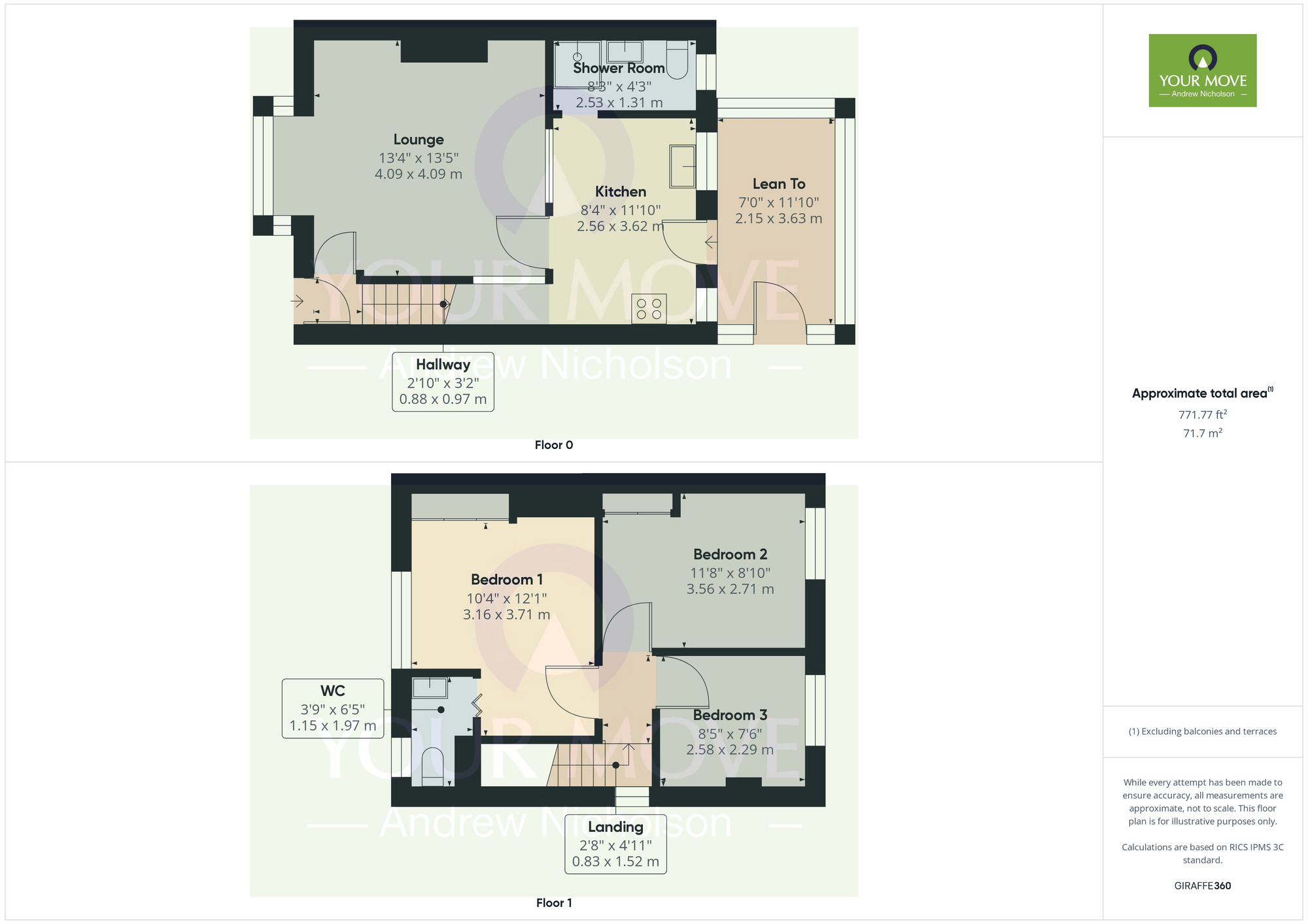 Floorplan of 3 bedroom Semi Detached House for sale, Clay Lane, Haslington, Cheshire, CW1