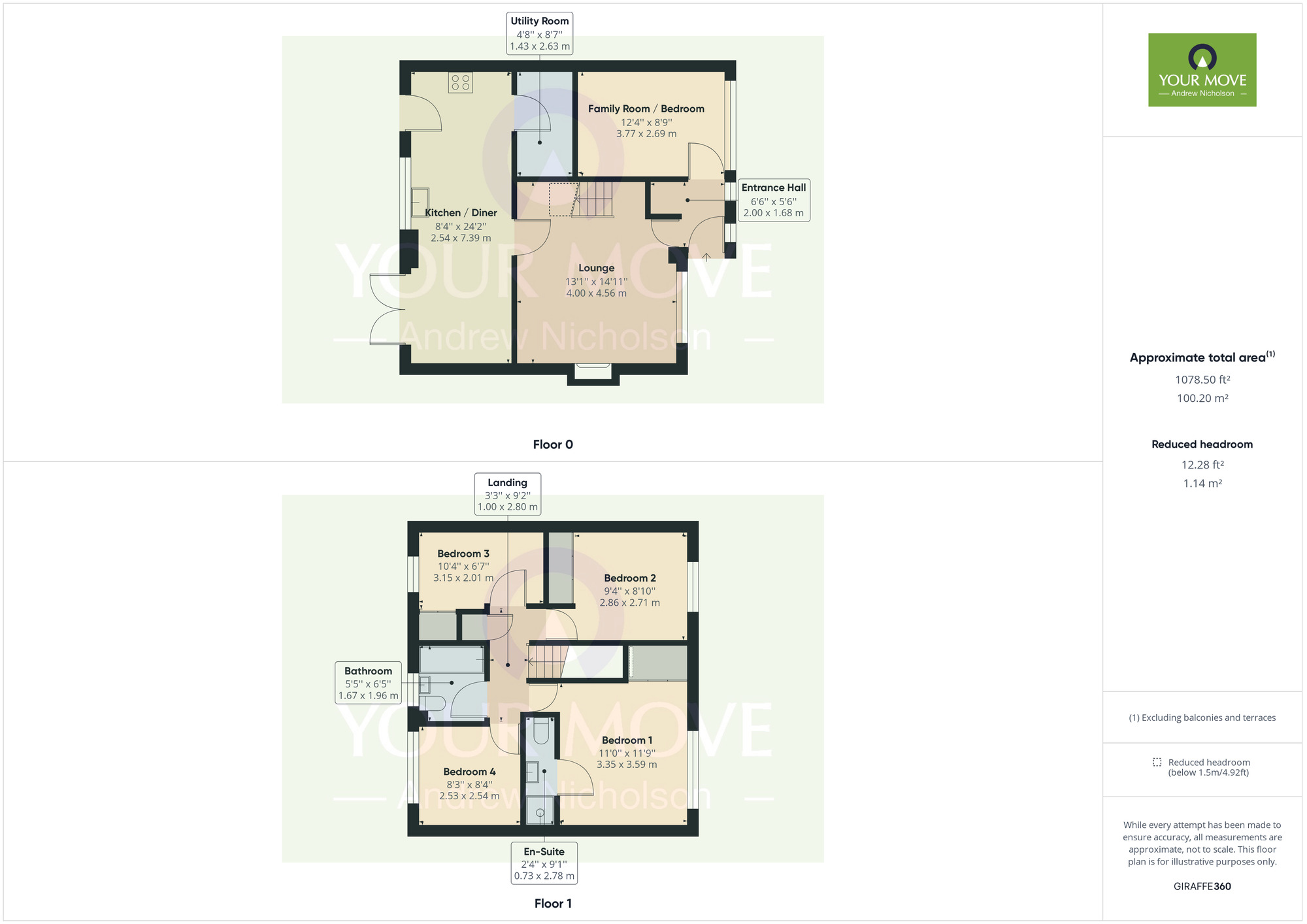 Floorplan of 4 bedroom Detached House for sale, Mulberry Rise, Northwich, Cheshire, CW8