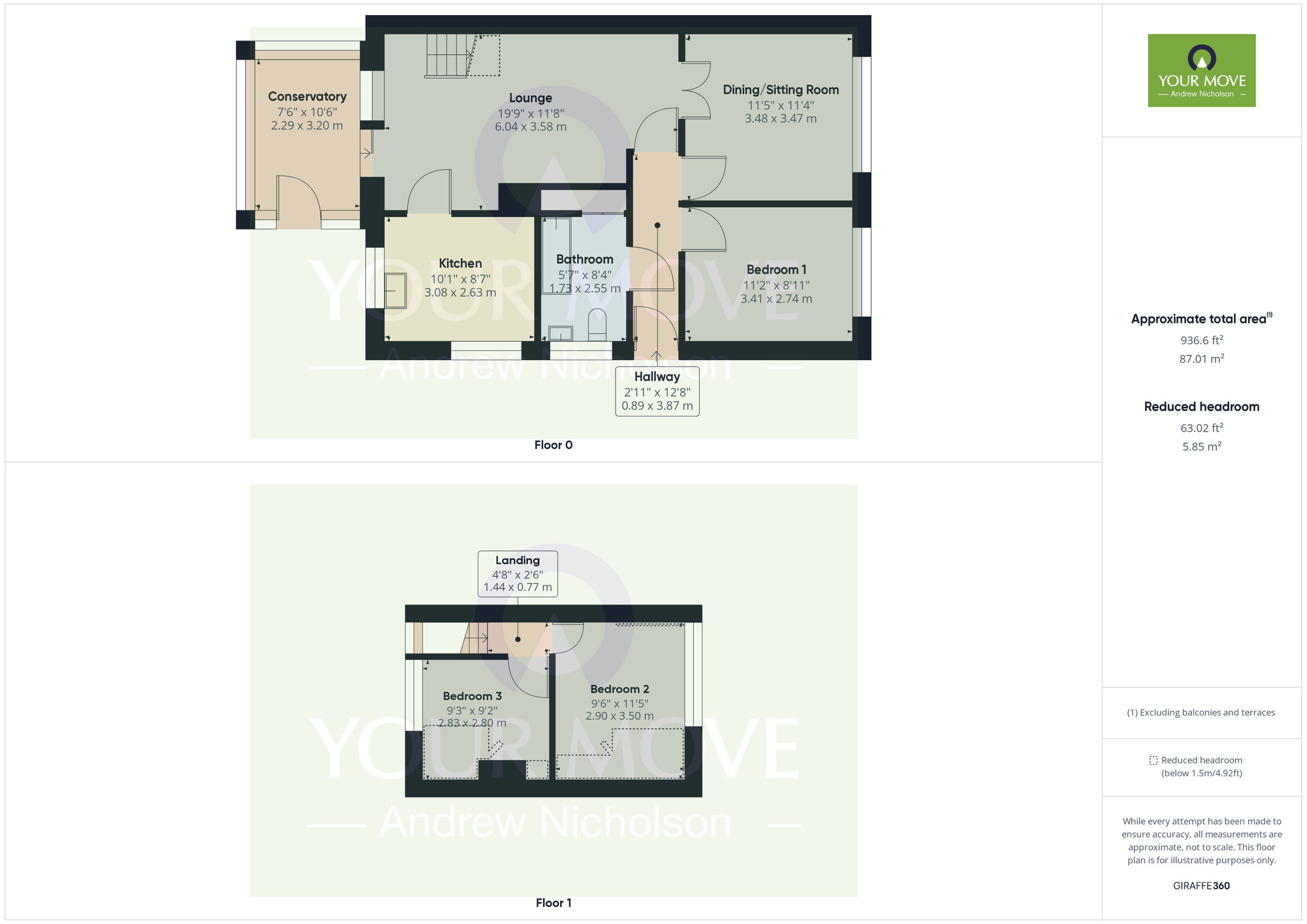 Floorplan of 3 bedroom Semi Detached House for sale, Westbourne Avenue, Crewe, CW1