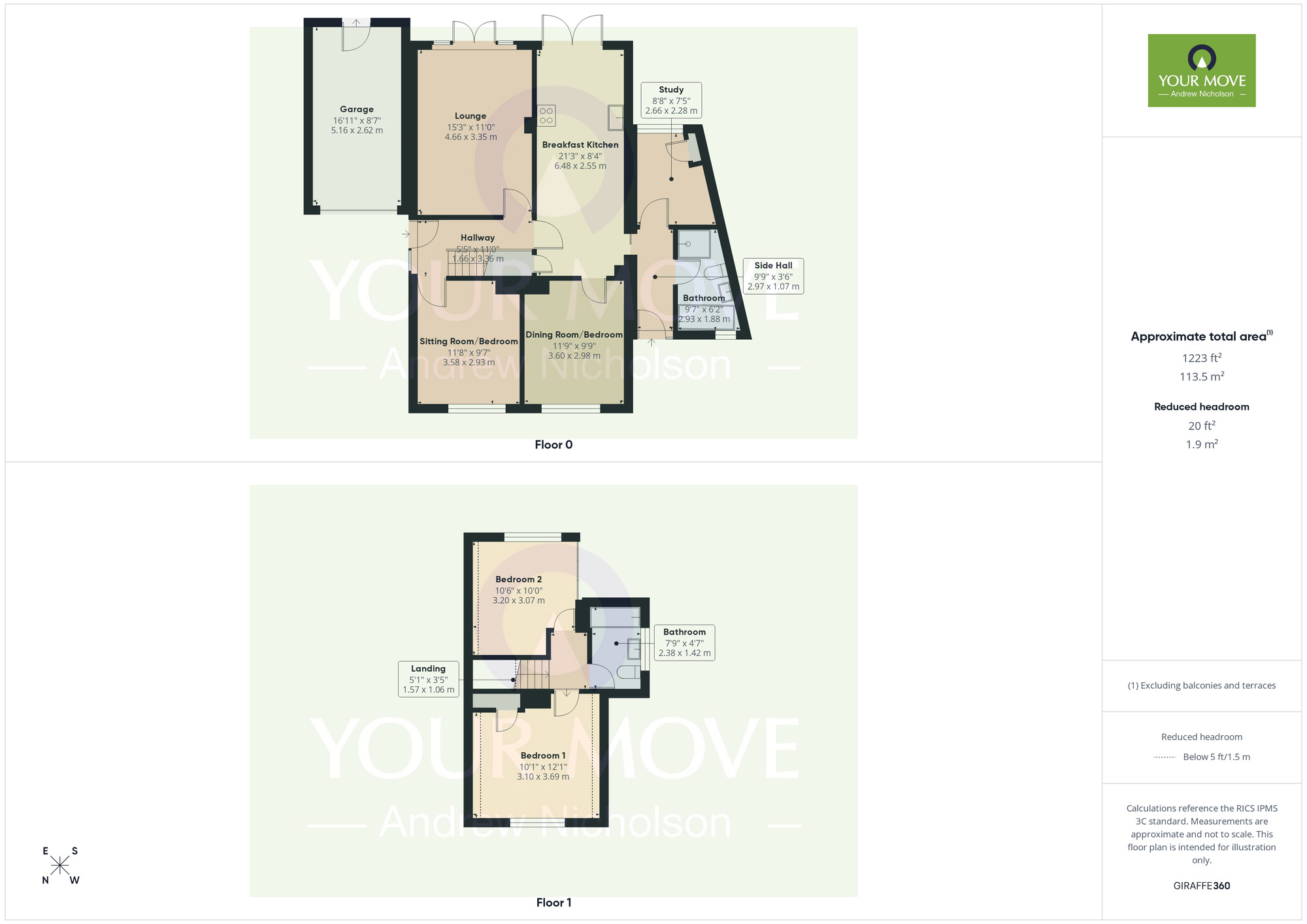 Floorplan of 4 bedroom Link Detached House for sale, Lear Drive, Wistaston, Cheshire, CW2