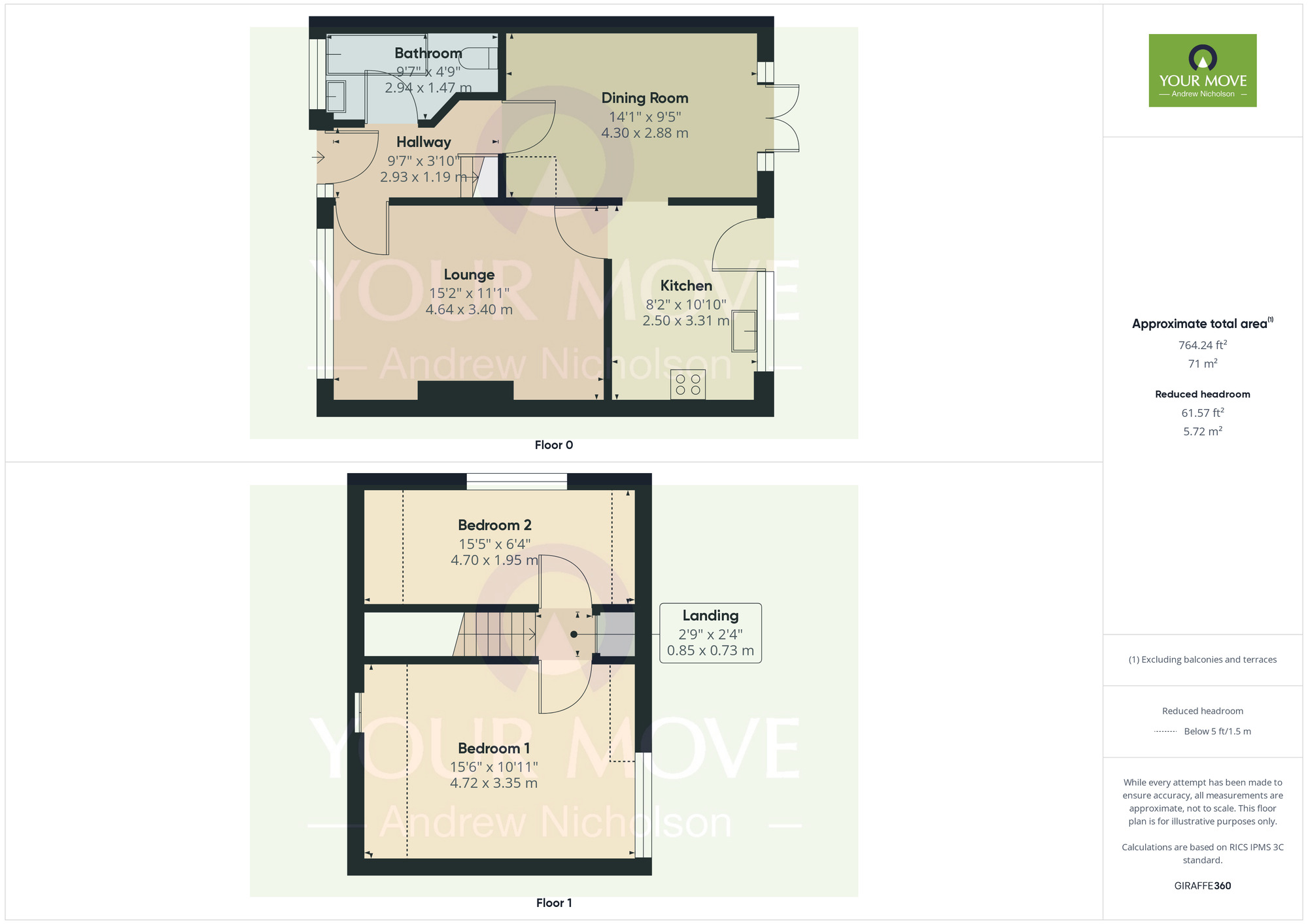 Floorplan of 2 bedroom Semi Detached House for sale, Lydgate Close, Wistaston, Cheshire, CW2
