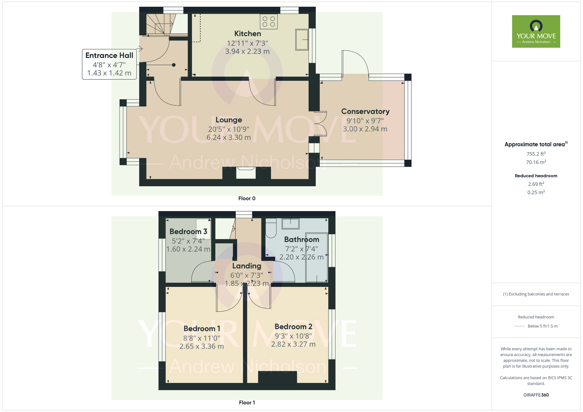 Floorplan of 3 bedroom Semi Detached House for sale, Broughton Road, Crewe, Cheshire, CW1