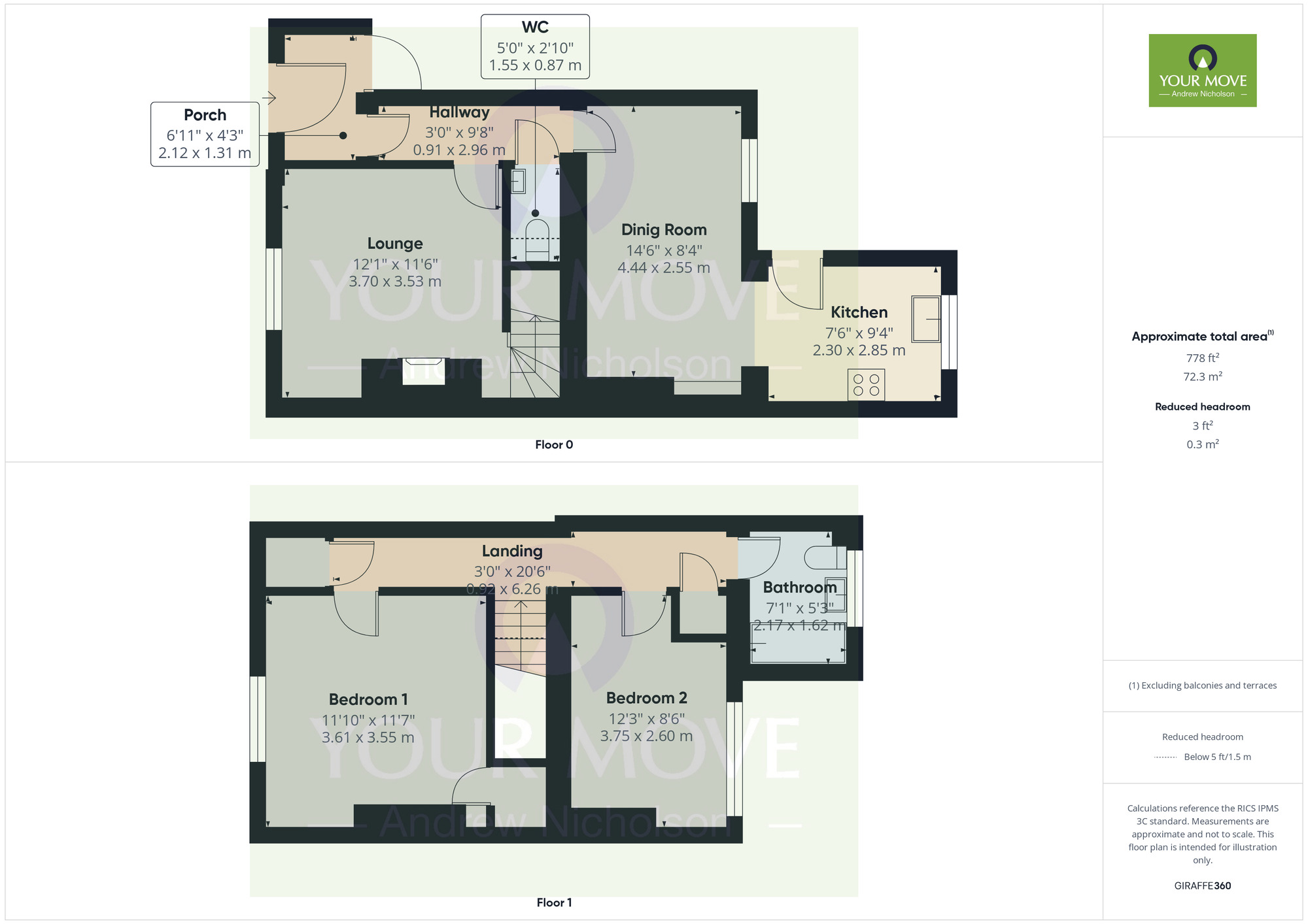 Floorplan of 2 bedroom Mid Terrace House for sale, Victoria Street, Crewe, Cheshire, CW1