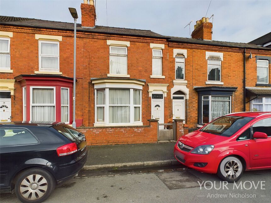 Main image of 3 bedroom Mid Terrace House for sale, Derrington Avenue, Crewe, Cheshire, CW2