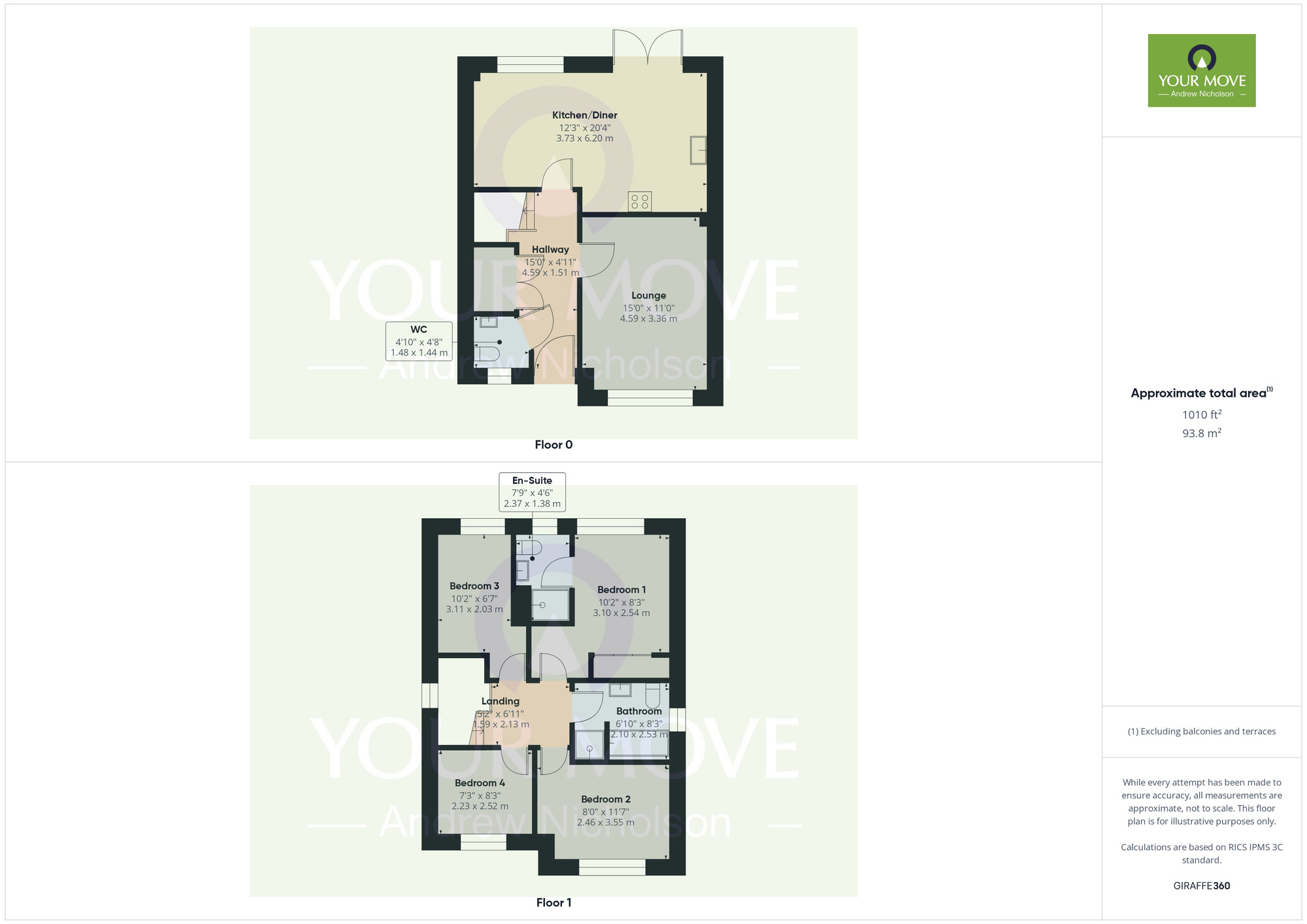 Floorplan of 4 bedroom Detached House for sale, Jones Avenue, Crewe, Cheshire, CW1