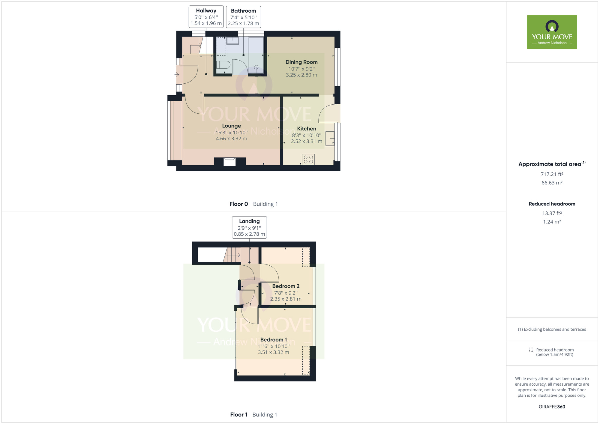 Floorplan of 2 bedroom Semi Detached House for sale, Carroll Drive, Wistaston, Cheshire, CW2