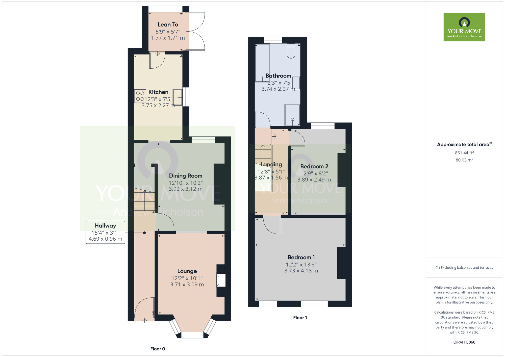 Floorplan of 2 bedroom Mid Terrace House for sale, Ford Lane, Crewe, Cheshire, CW1