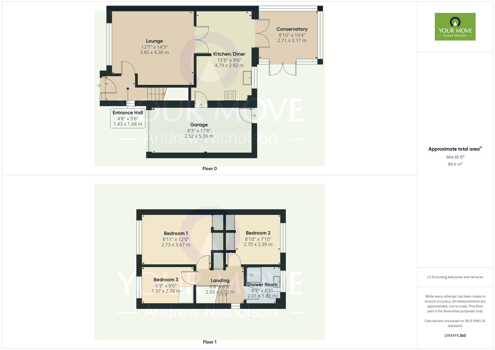 Floorplan of 3 bedroom Detached House for sale, Buttermere Drive, Crewe, Cheshire, CW1