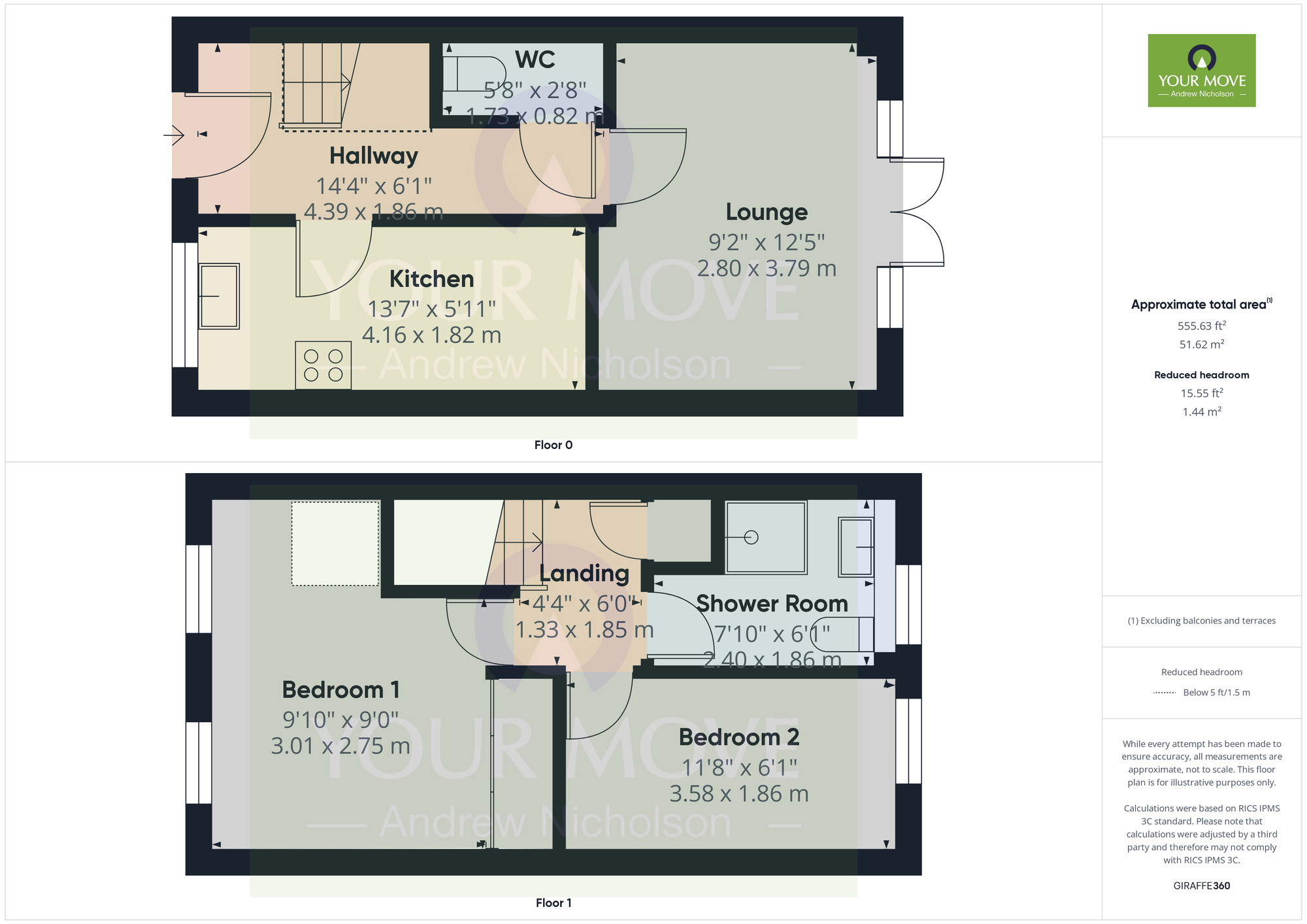 Floorplan of 2 bedroom Mid Terrace House for sale, Redwood Drive, Crewe, Cheshire, CW1