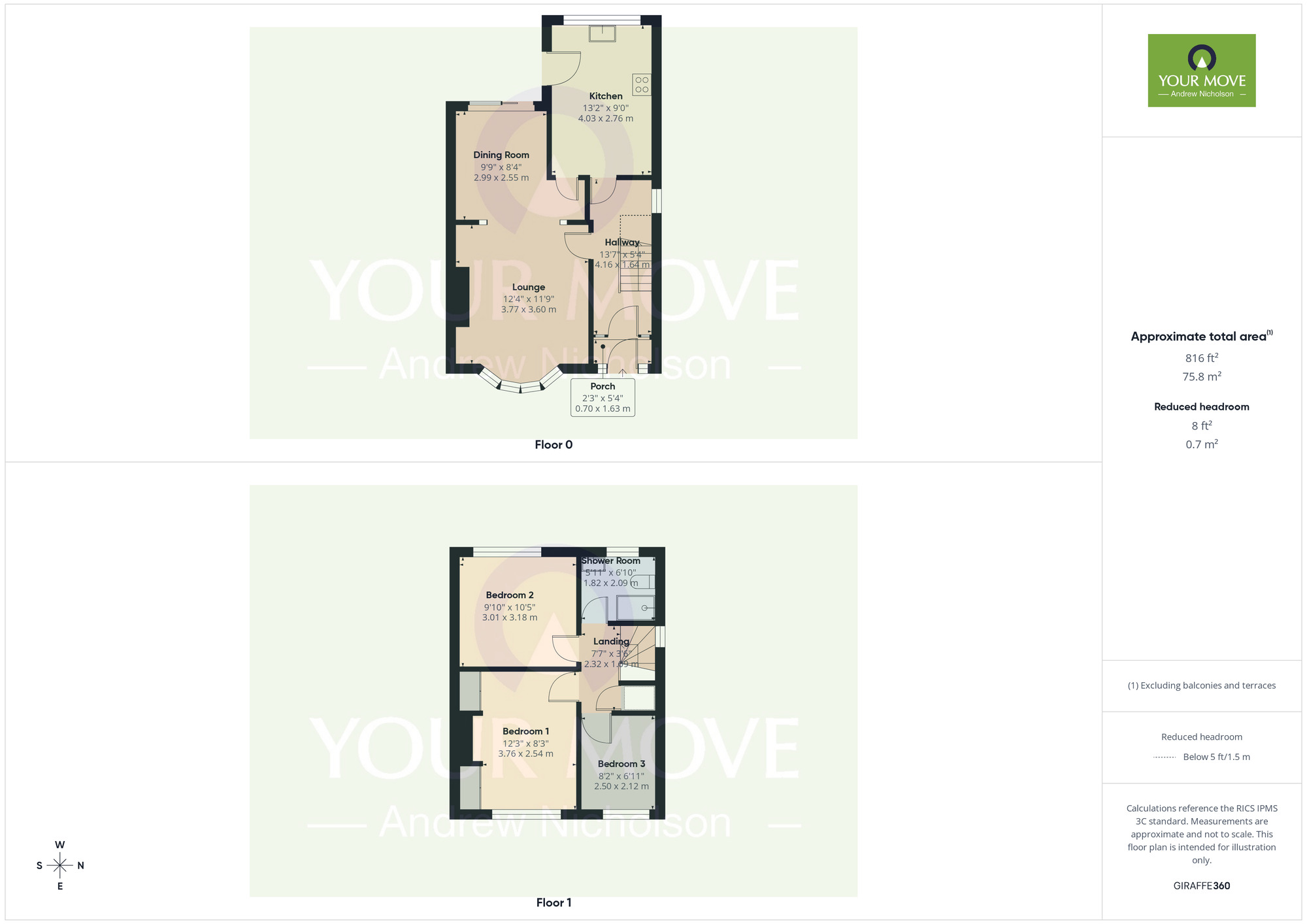 Floorplan of 3 bedroom Semi Detached House for sale, Broughton Road, Crewe, Cheshire, CW1