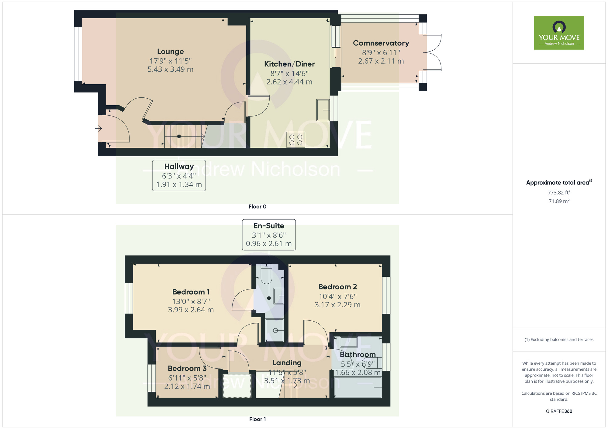 Floorplan of 3 bedroom Mid Terrace House for sale, Whittaker Close, Crewe, Cheshire, CW1