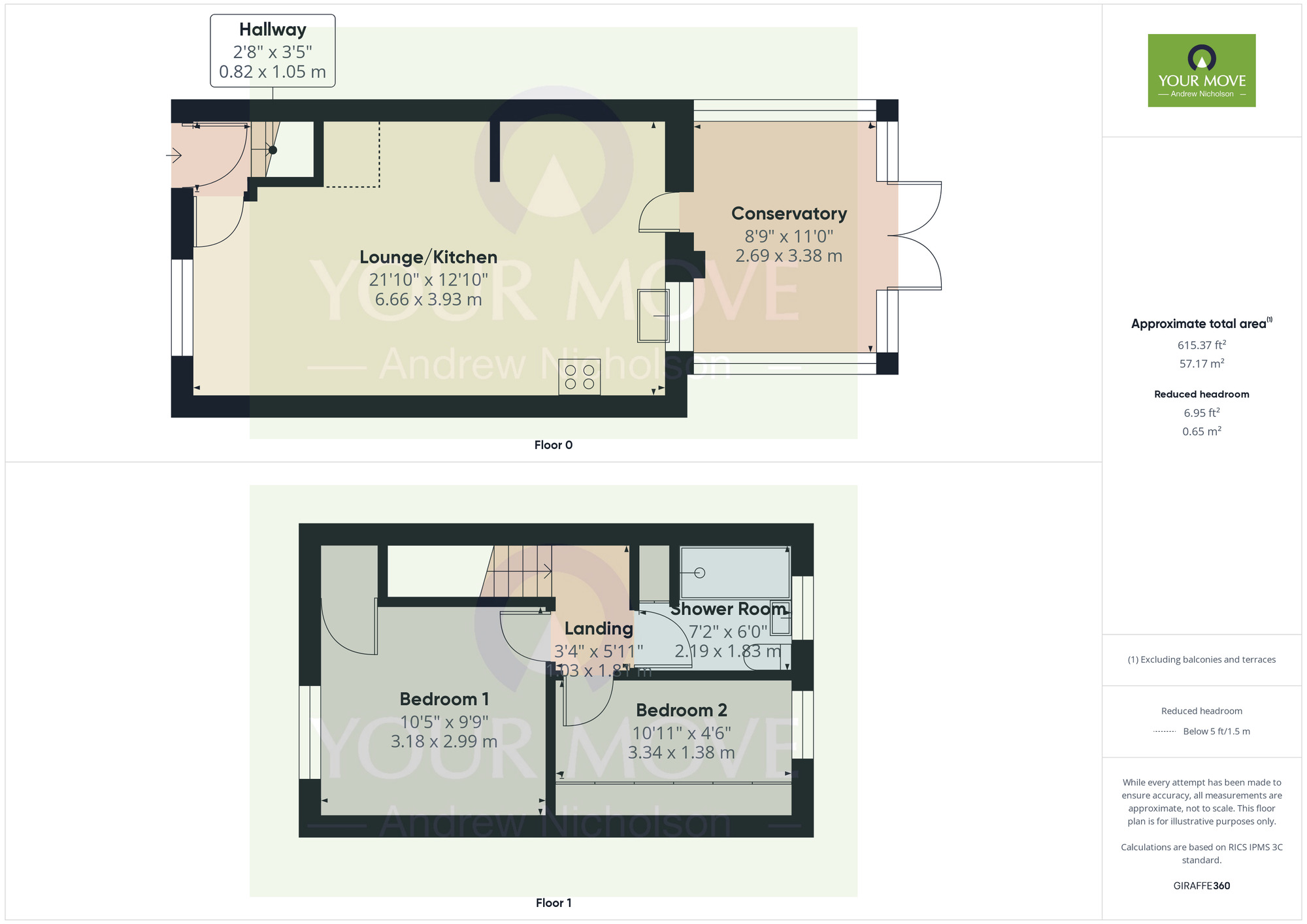 Floorplan of 2 bedroom End Terrace House for sale, St. Matthews Close, Haslington, Cheshire, CW1