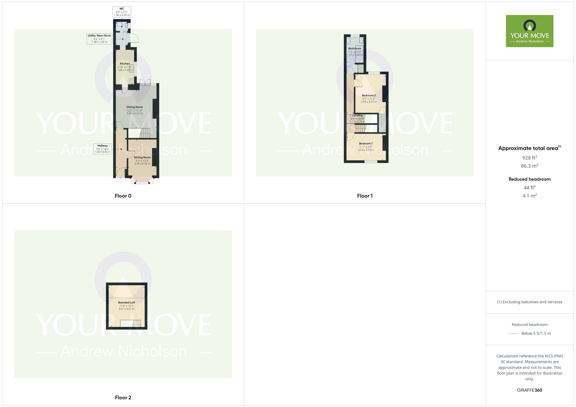 Floorplan of 2 bedroom Mid Terrace House for sale, Holland Street, Crewe, Cheshire, CW1