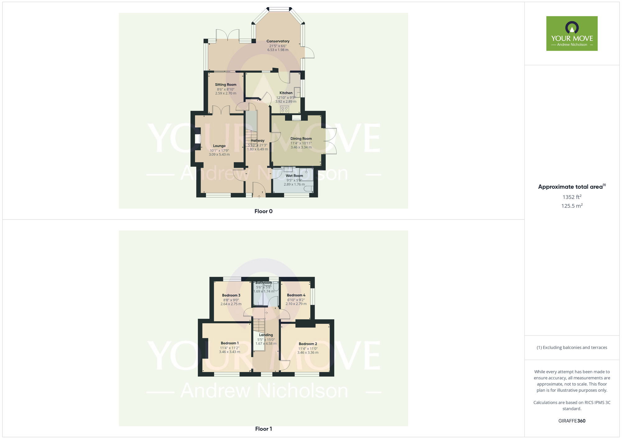 Floorplan of 4 bedroom Detached House for sale, Manor Avenue, Crewe, Cheshire, CW2